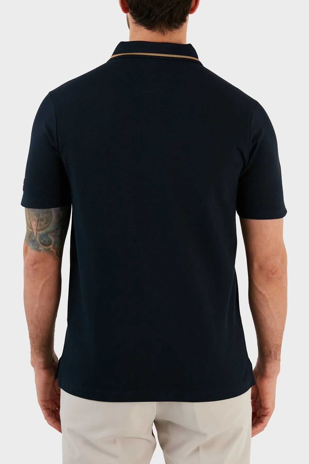 Paul & Shark % 100 Pamuk Regular Fit Düğmeli Erkek Polo T Shirt 12311732 130 SİYAH - 5