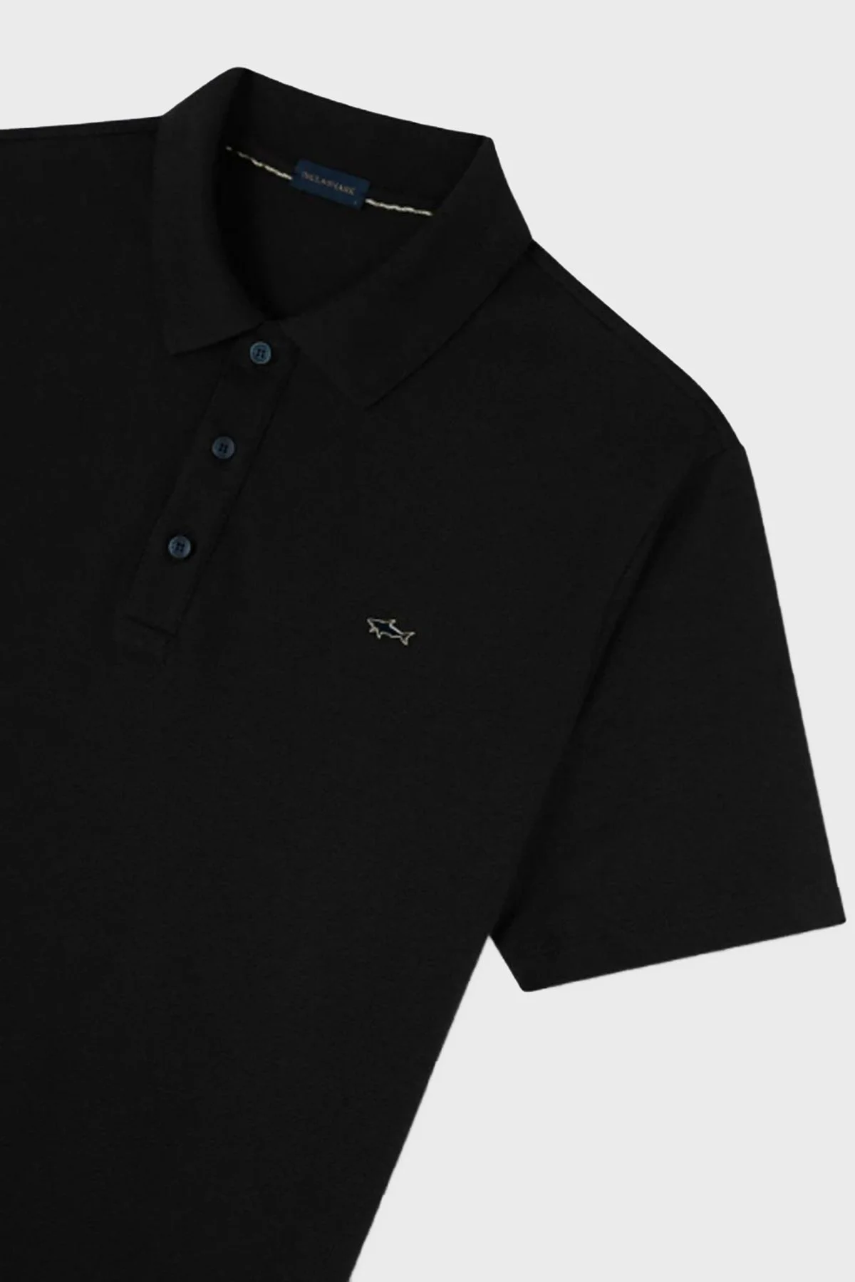 Paul & Shark % 100 Pamuk Regular Fit Düğmeli Erkek Polo Yaka T Shirt 24411247 011 SİYAH - 4