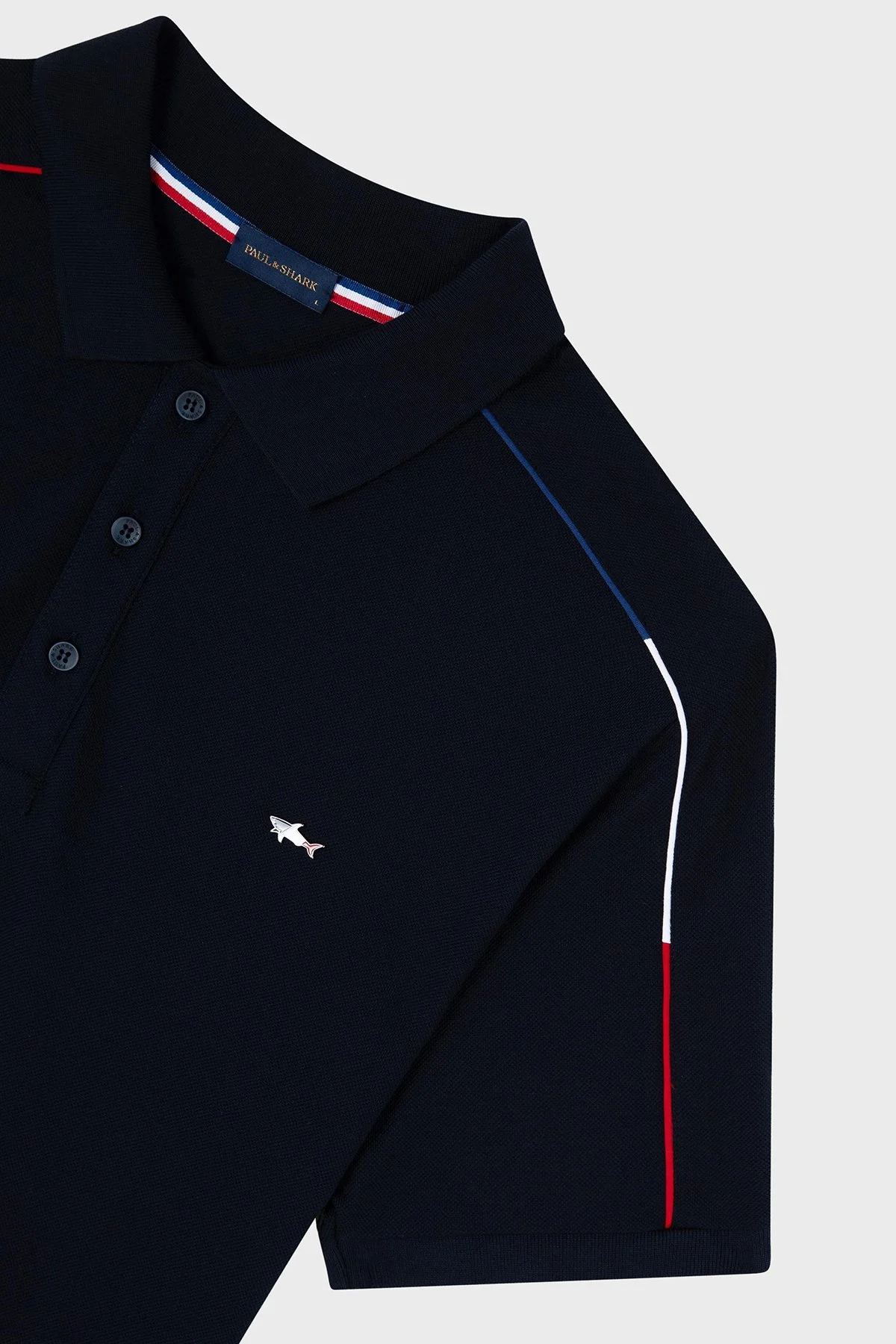 Paul & Shark % 100 Pamuk Regular Fit Düğmeli Erkek Polo Yaka T Shirt 24411313 013 LACİVERT - 5