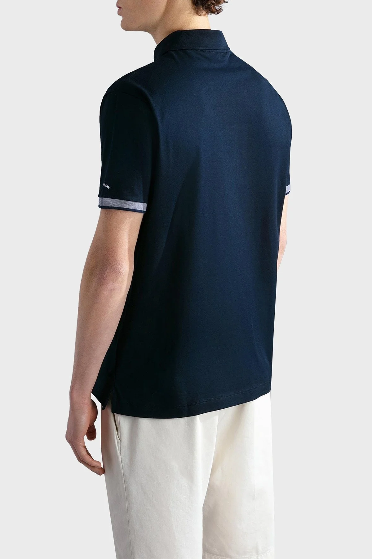 Paul & Shark % 100 Pamuk Regular Fit Düğmeli Erkek Polo Yaka T Shirt 24411316 013 LACİVERT - 3