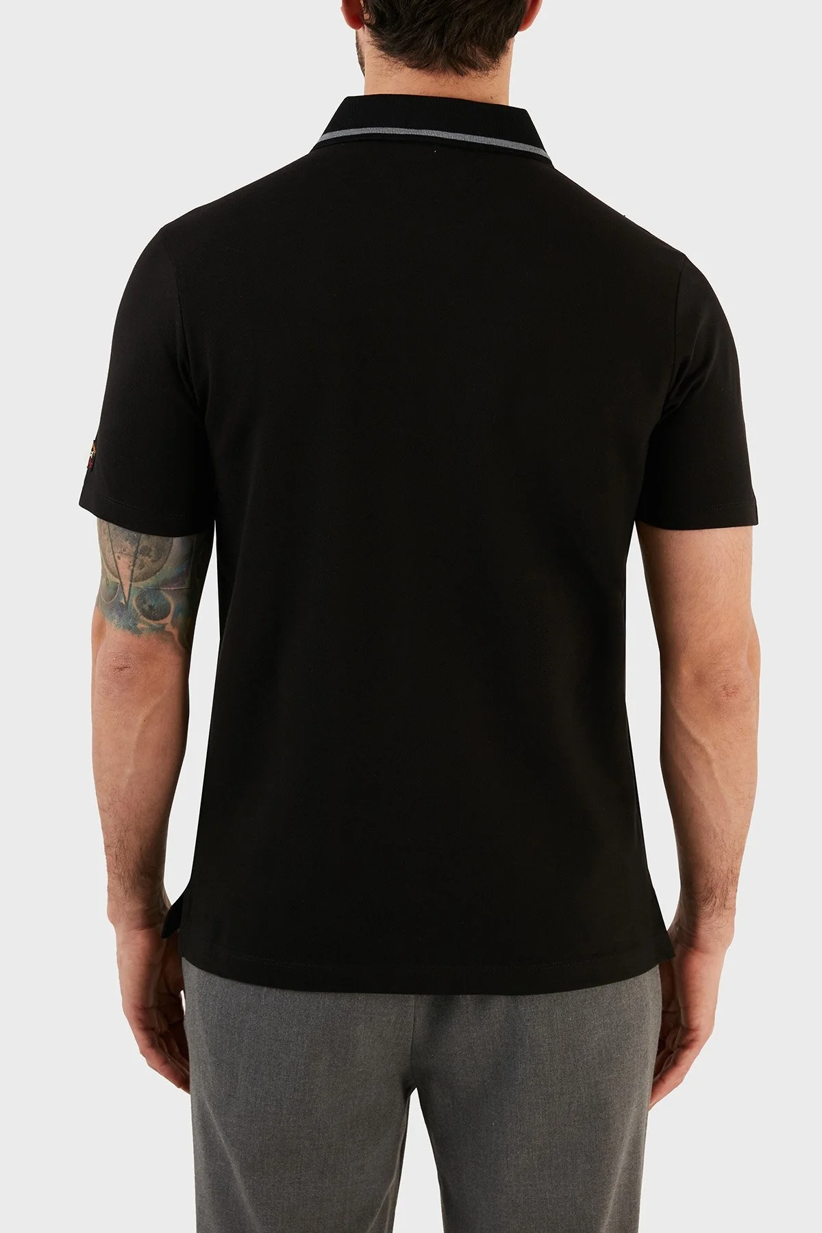 Paul & Shark % 100 Pamuk Regular Fit Düğmeli Polo Erkek T Shirt 12311732 011 SİYAH - 6