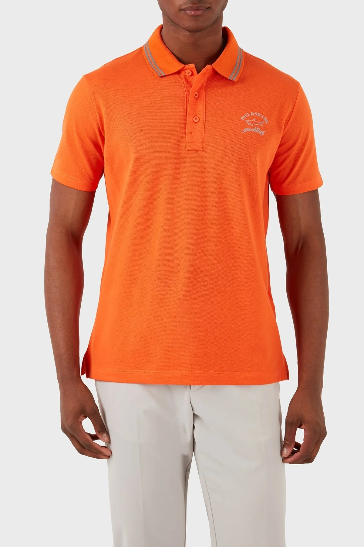 Paul & Shark % 100 Pamuk Regular Fit Erkek Polo Yaka T Shirt 22411233 139 TURUNCU - 5