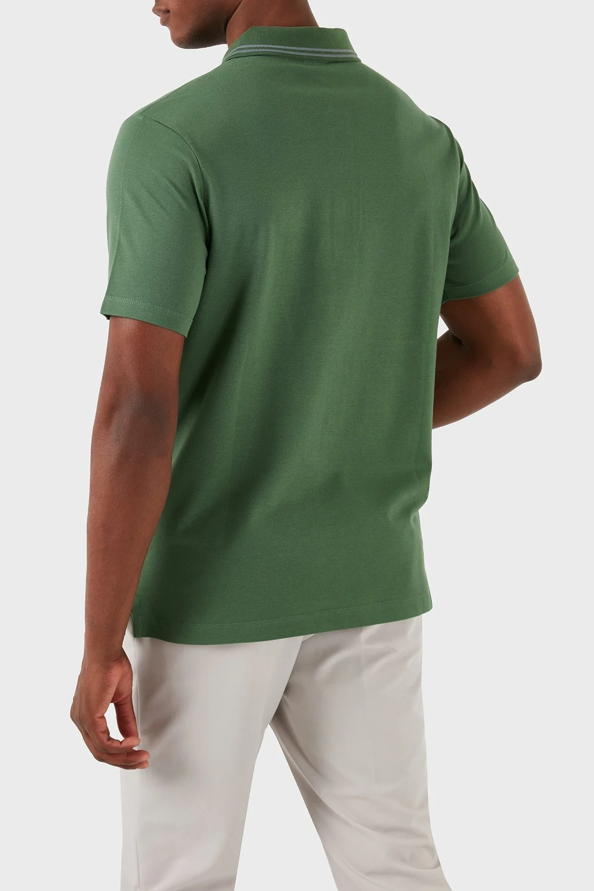 Paul & Shark % 100 Pamuk Regular Fit Erkek Polo Yaka T Shirt 22411233 178 YEŞİL - 8