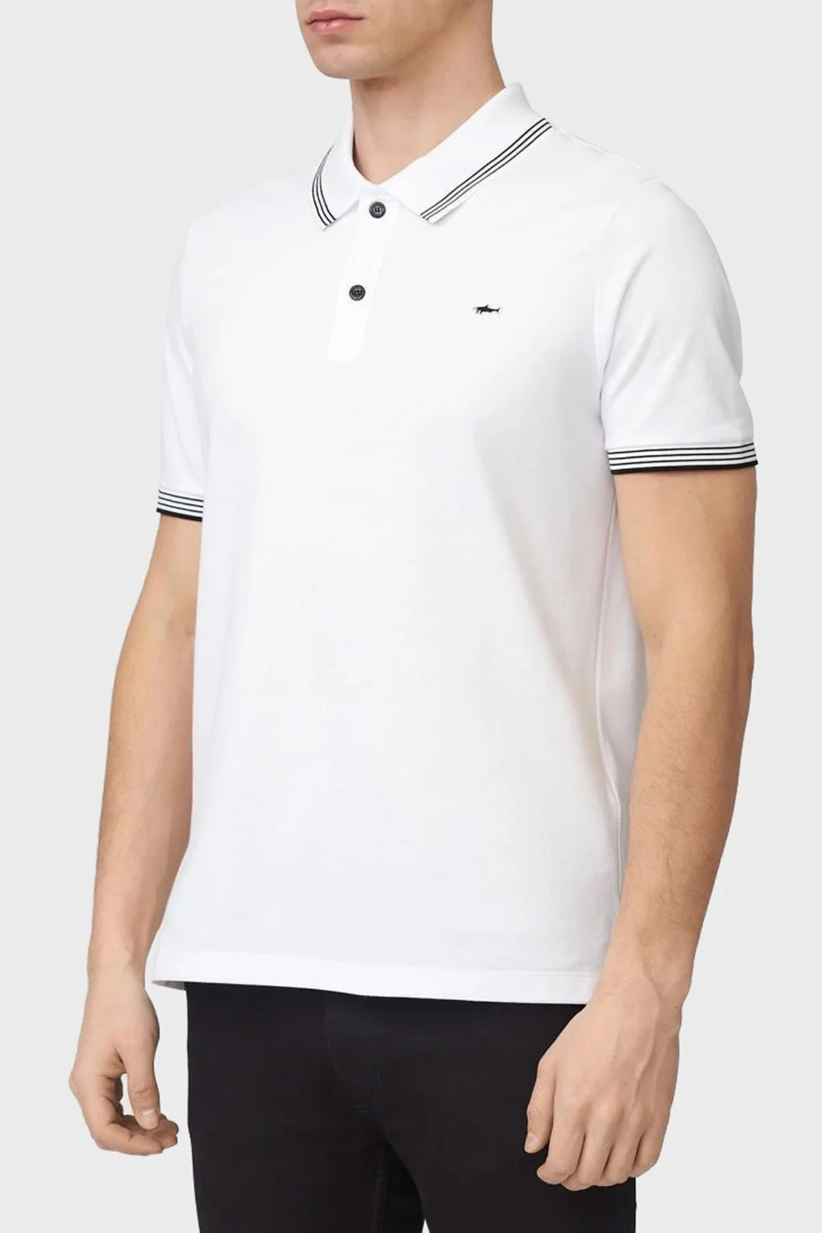 Paul & Shark % 100 Pamuk Regular Fit Erkek Polo Yaka T Shirt 22411251 010 BEYAZ - 1