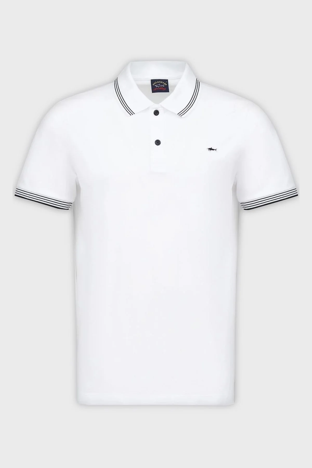 Paul & Shark % 100 Pamuk Regular Fit Erkek Polo Yaka T Shirt 22411251 010 BEYAZ - 5