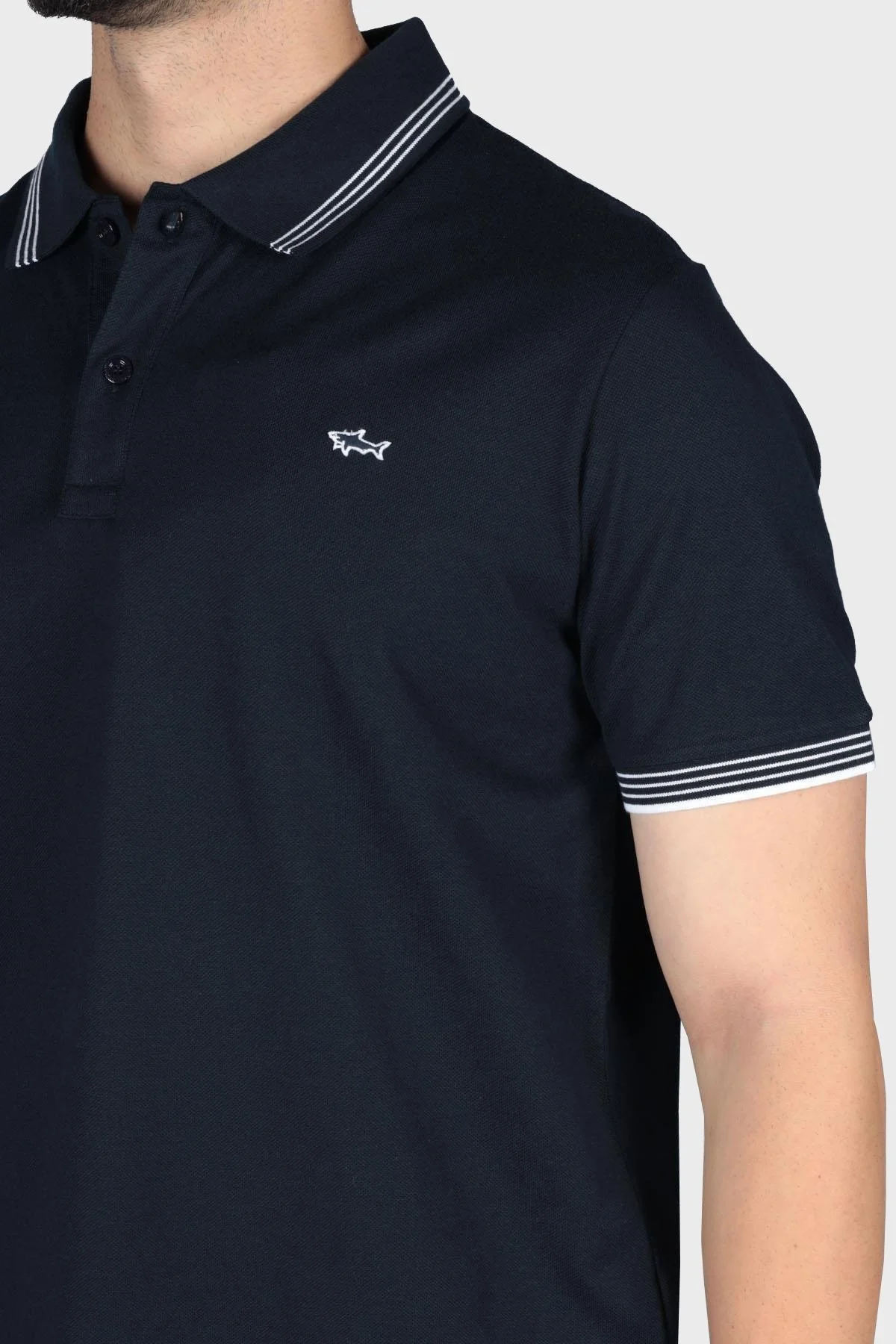 Paul & Shark % 100 Pamuk Regular Fit Erkek Polo Yaka T Shirt 22411251 013 LACİVERT - 3