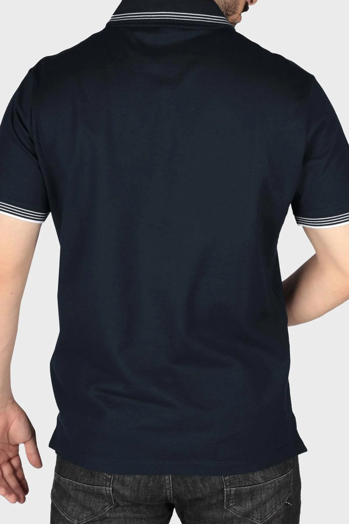 Paul & Shark % 100 Pamuk Regular Fit Erkek Polo Yaka T Shirt 22411251 013 LACİVERT - 4