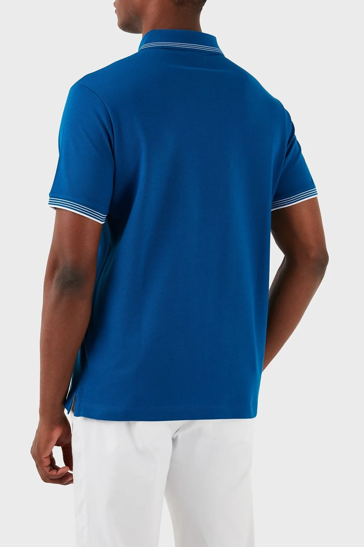 Paul & Shark % 100 Pamuk Regular Fit Erkek Polo Yaka T Shirt 22411251 726 MAVİ - 4