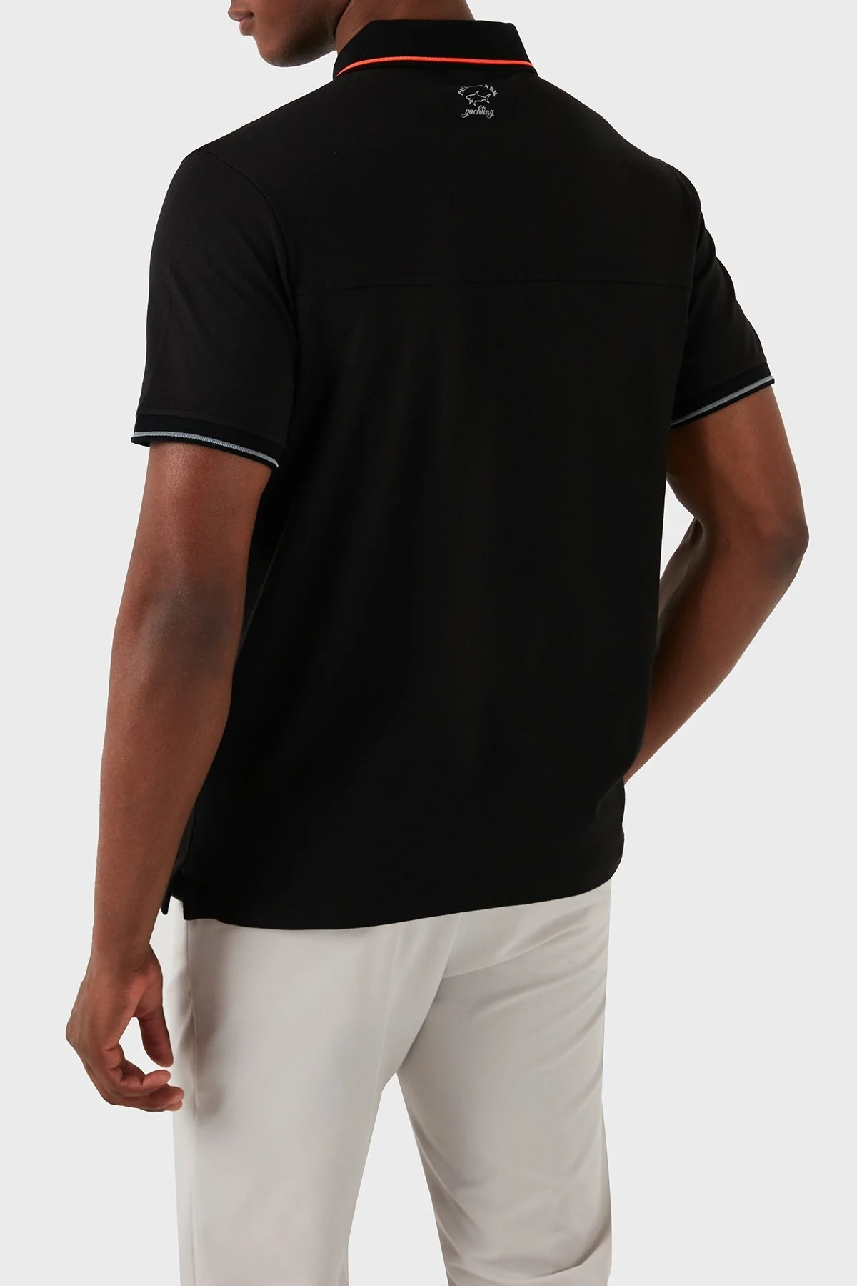 Paul & Shark % 100 Pamuk Regular Fit Erkek Polo Yaka T Shirt 22411289 011 SİYAH - 2