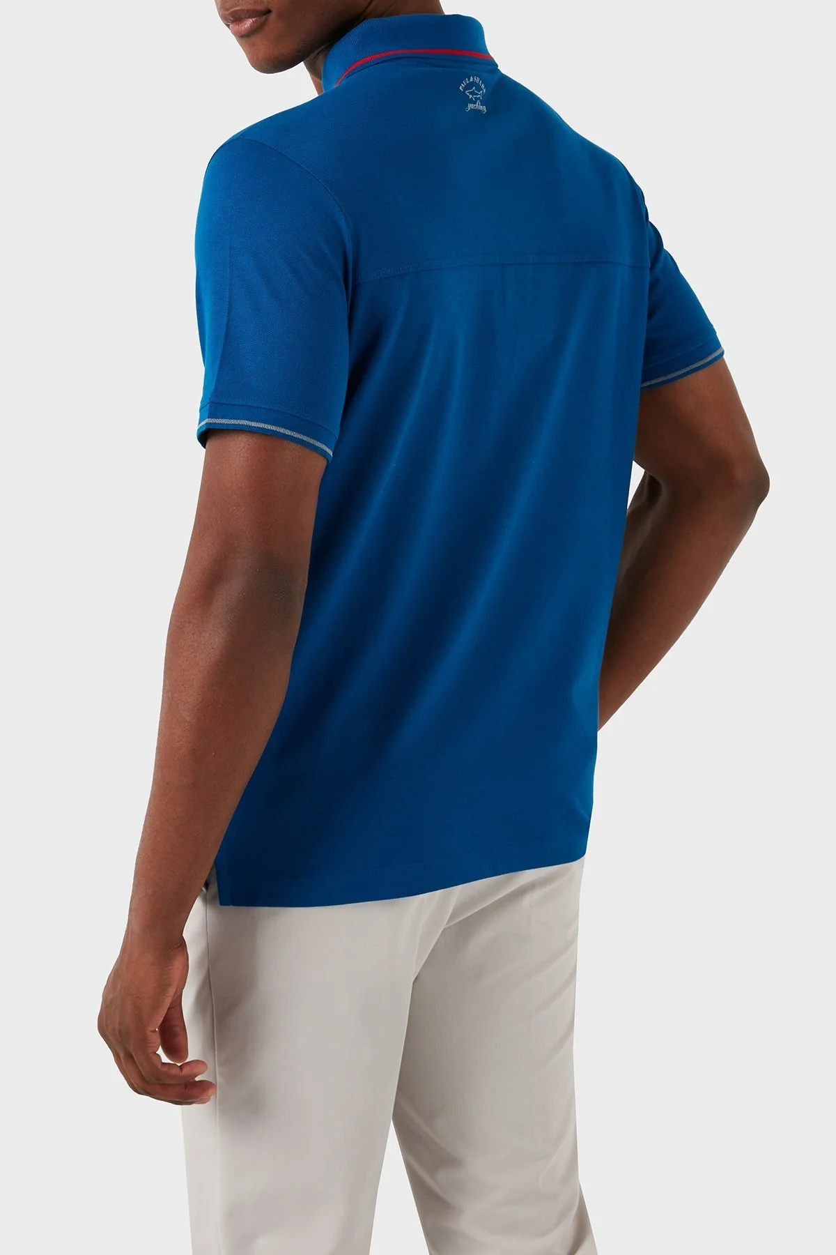 Paul & Shark % 100 Pamuk Regular Fit Erkek Polo Yaka T Shirt 22411289 726 MAVİ - 2