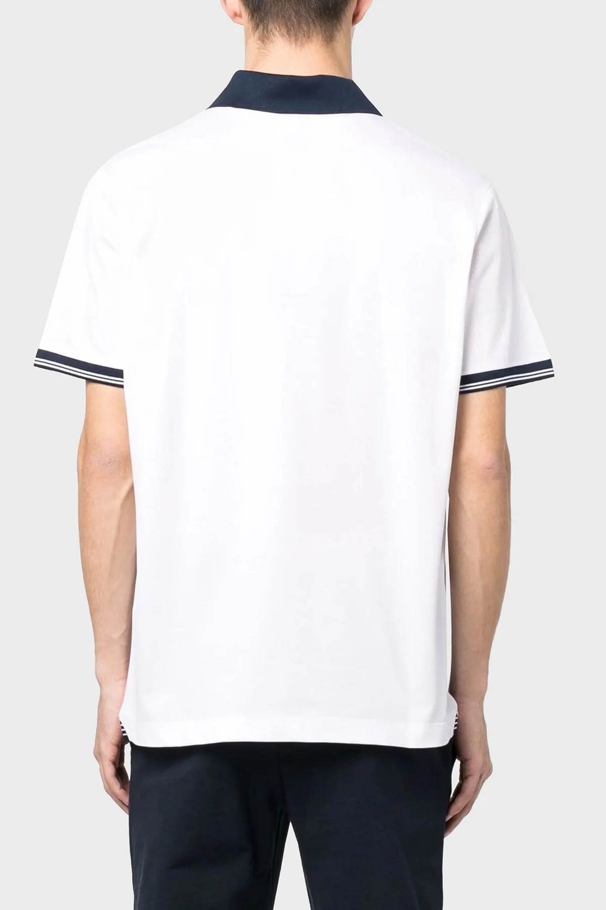 Paul & Shark % 100 Pamuk Regular Fit Erkek Polo Yaka T Shirt 23411226 010 BEYAZ - 3