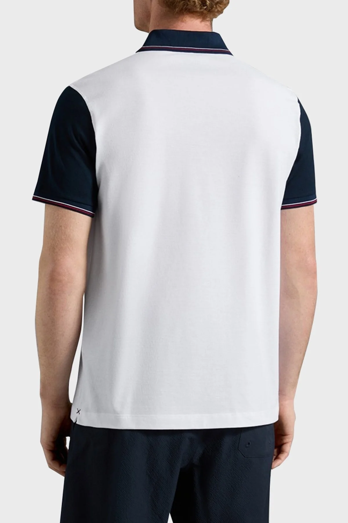Paul & Shark % 100 Pamuk Regular Fit Erkek Polo Yaka T Shirt 23411232 010 BEYAZ - 5