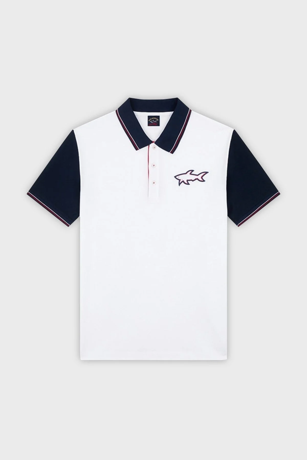 Paul & Shark % 100 Pamuk Regular Fit Erkek Polo Yaka T Shirt 23411232 010 BEYAZ - 6