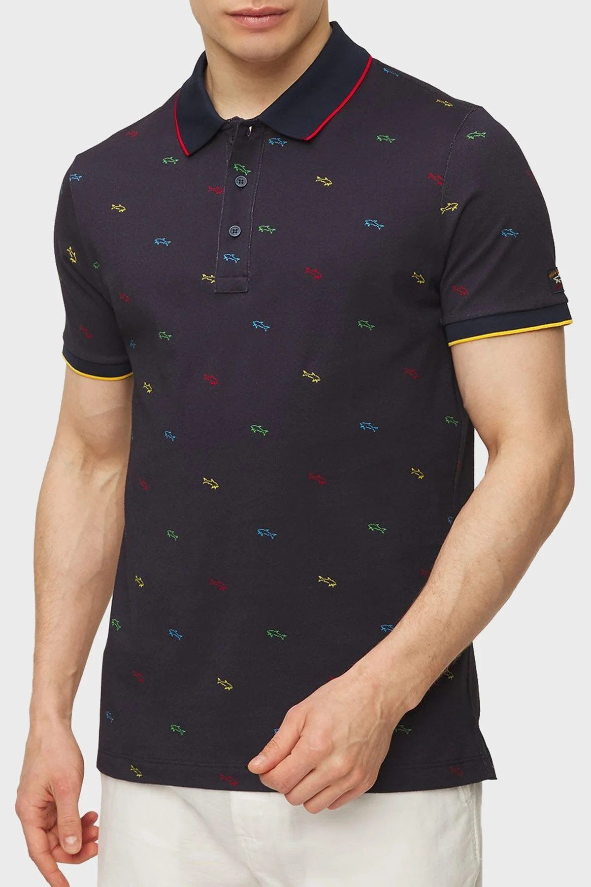 Paul & Shark % 100 Pamuk Regular Fit Erkek Polo Yaka T Shirt 23411331 003 LACİVERT - 1