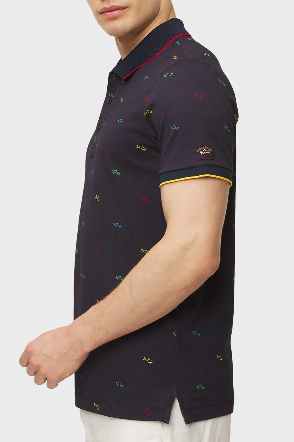 Paul & Shark % 100 Pamuk Regular Fit Erkek Polo Yaka T Shirt 23411331 003 LACİVERT - 3