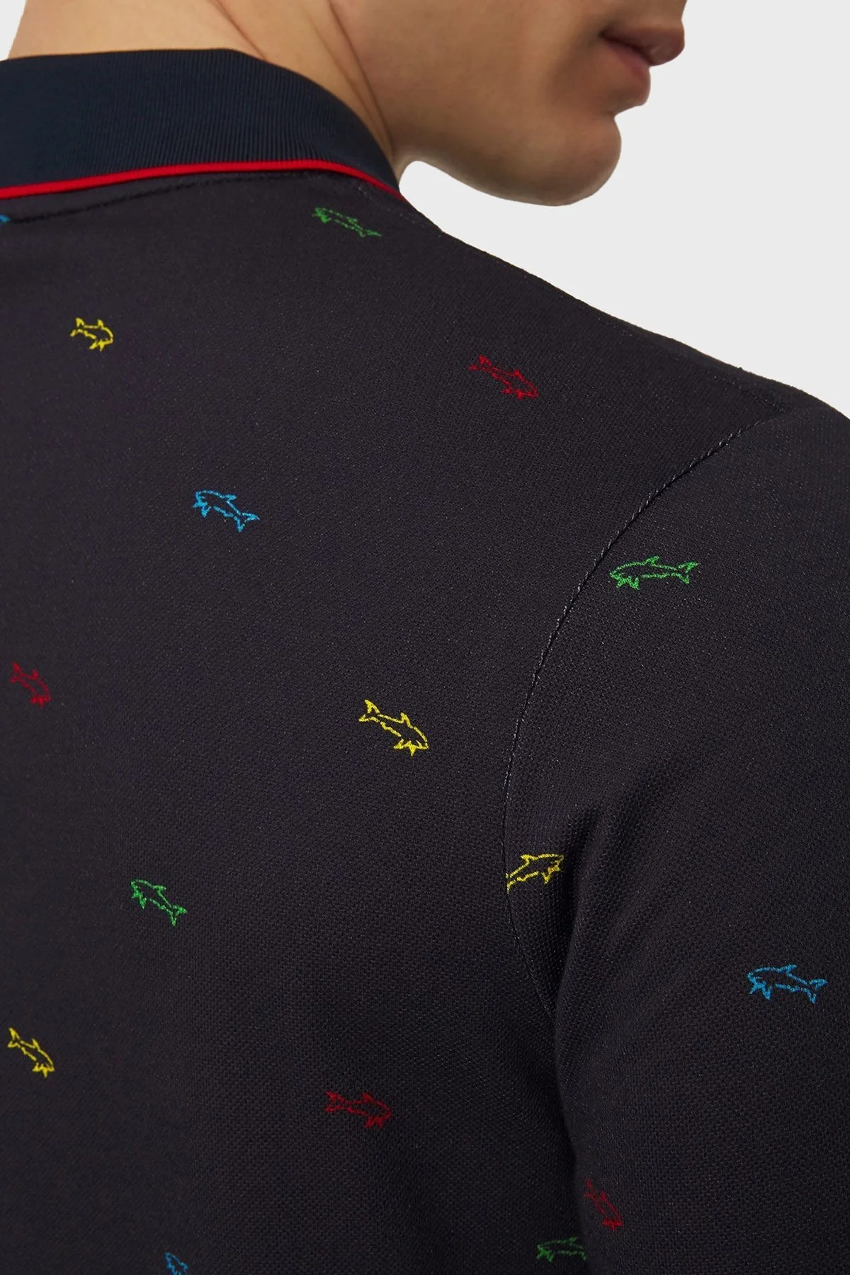 Paul & Shark % 100 Pamuk Regular Fit Erkek Polo Yaka T Shirt 23411331 003 LACİVERT - 5