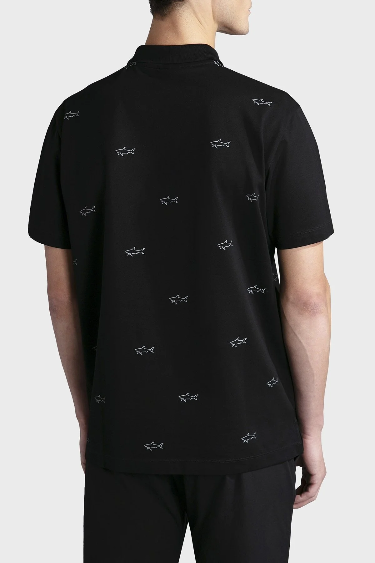 Paul & Shark % 100 Pamuk Regular Fit Logolu Erkek Polo Yaka T Shirt 23411252 011 SİYAH - 3