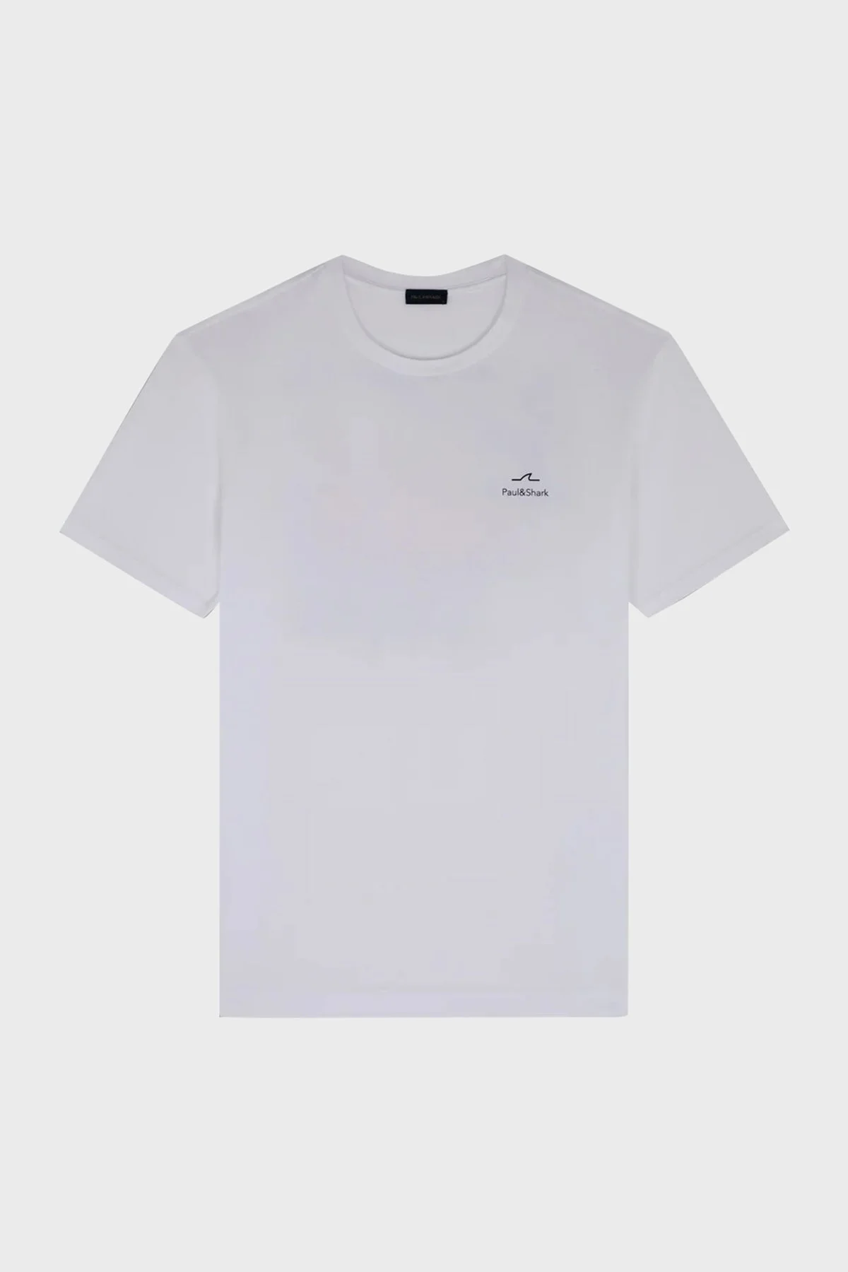 Paul & Shark % 100 Pamuk Regular Fit Sırt Baskılı Erkek T Shirt 24411087 010 BEYAZ - 6