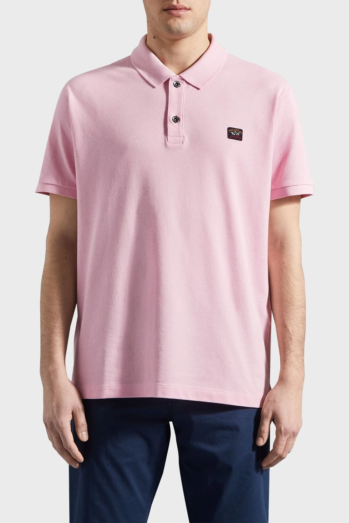 Paul & Shark % 100 Pamuk Regular Fit Erkek Polo T Shirt C0P1070 113 PEMBE - 4