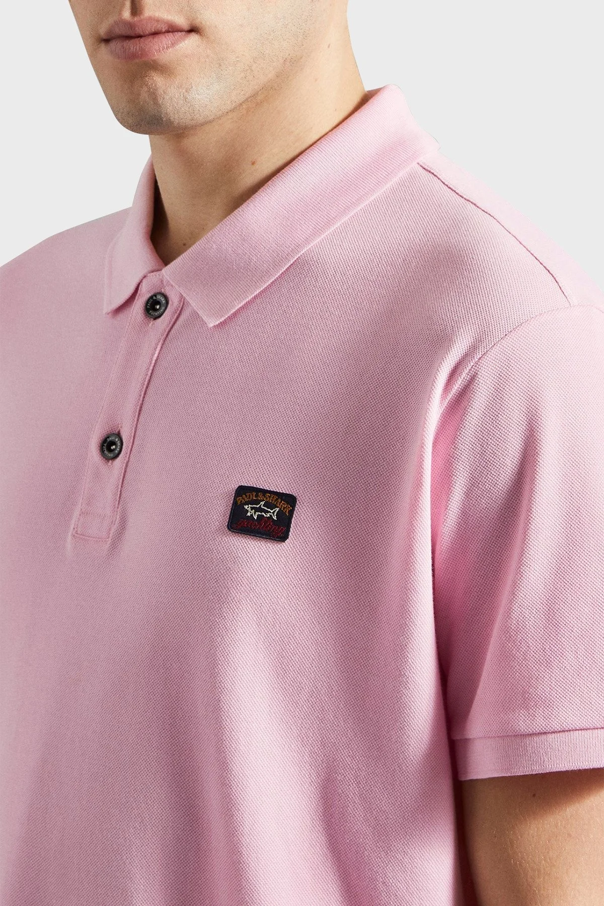 Paul & Shark % 100 Pamuk Regular Fit Erkek Polo T Shirt C0P1070 113 PEMBE - 6