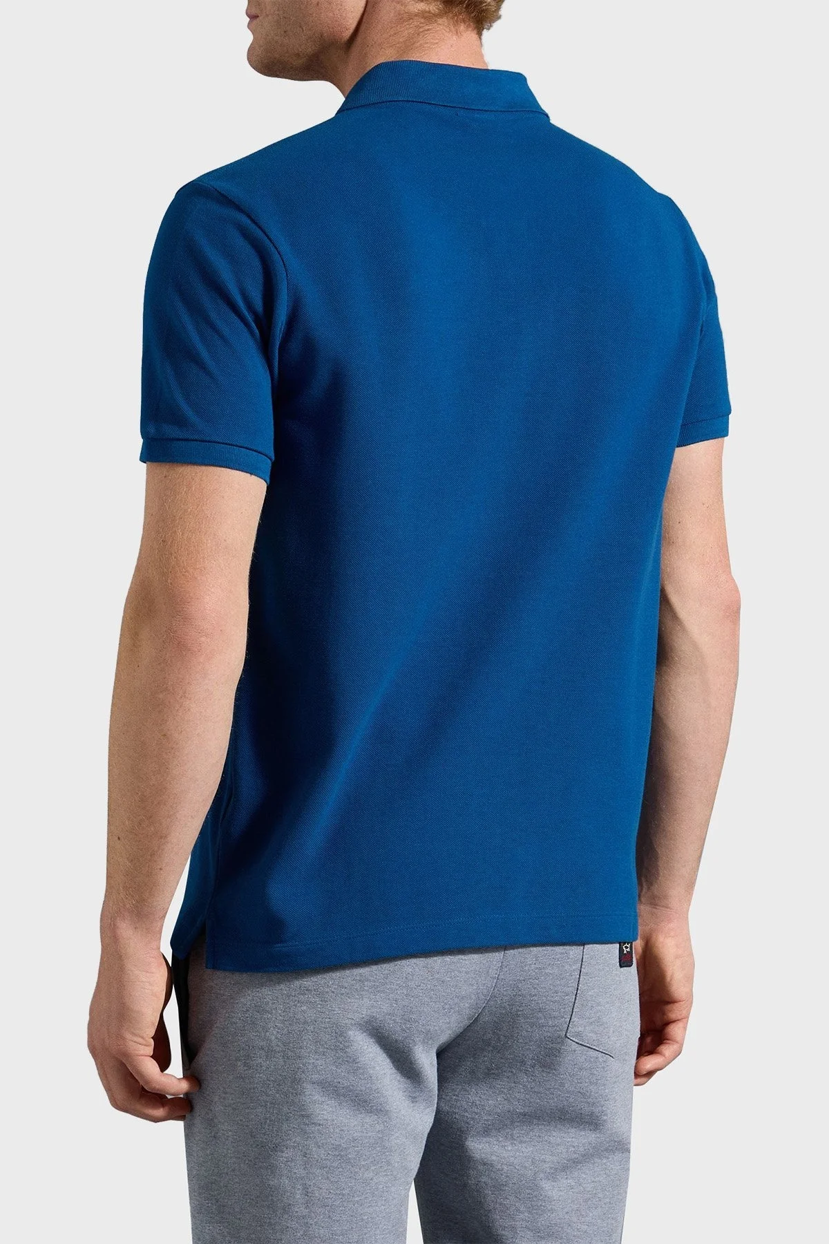 Paul & Shark % 100 Pamuk Regular Fit Erkek Polo T Shirt C0P1070 342 MAVİ - 2