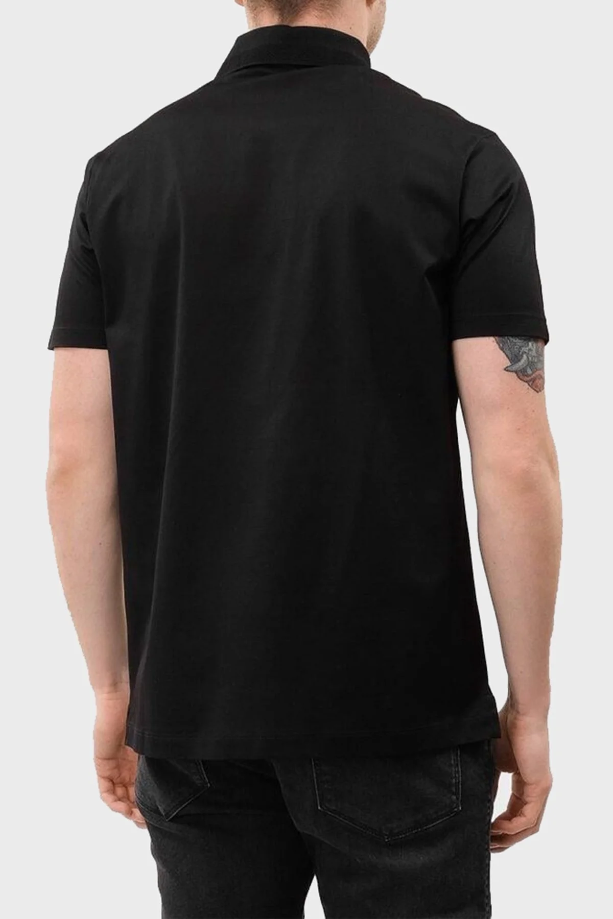 Paul & Shark % 100 Pamuk Regular Fit Yarım Fermuarlı Erkek Polo Yaka T Shirt 24411249 011 SİYAH - 2