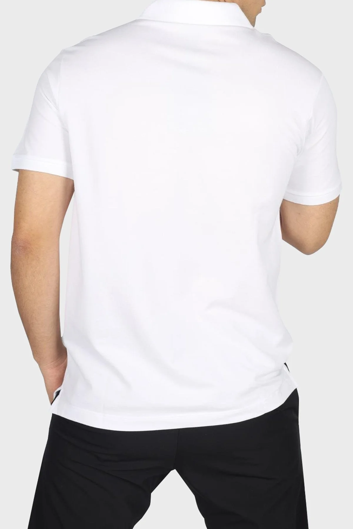 Paul & Shark % 100 Pamuk Regular Fit Yarım Fermuarlı Erkek Polo Yaka T Shirt 24411314 010 BEYAZ - 3