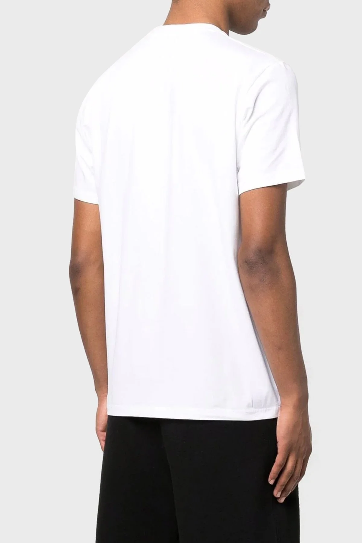 Paul & Shark Baskılı Bisiklet Yaka % 100 Pamuk Regular Fit Erkek T Shirt 11311628 010 BEYAZ - 3