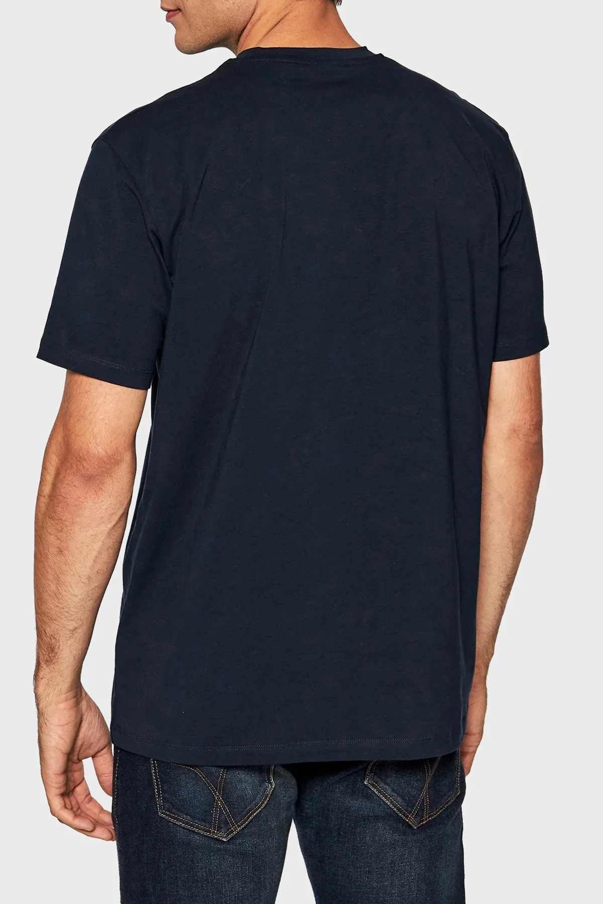 Paul & Shark Baskılı Bisiklet Yaka % 100 Pamuk Regular Fit Erkek T Shirt 11311628 130 KOYU LACIVERT - 3