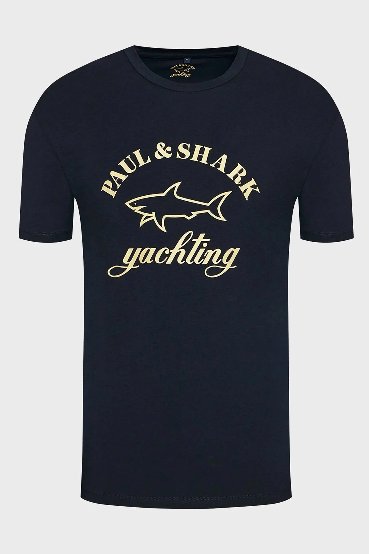 Paul & Shark Baskılı Bisiklet Yaka % 100 Pamuk Regular Fit Erkek T Shirt 11311628 130 KOYU LACIVERT - 5