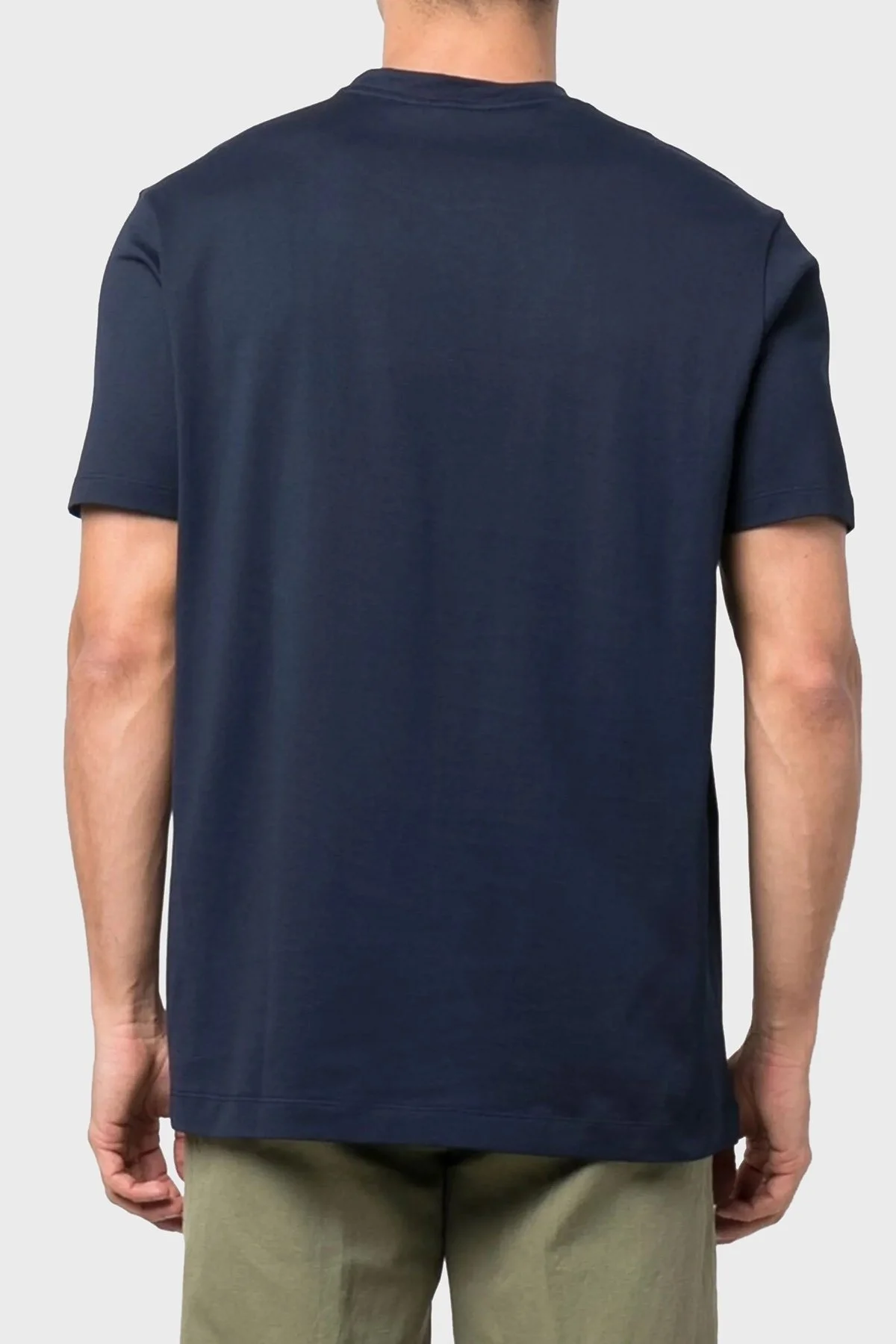 Paul & Shark Baskılı Bisiklet Yaka % 100 Pamuk Regular Fit Erkek T Shirt 22411009 013 LACİVERT - 7