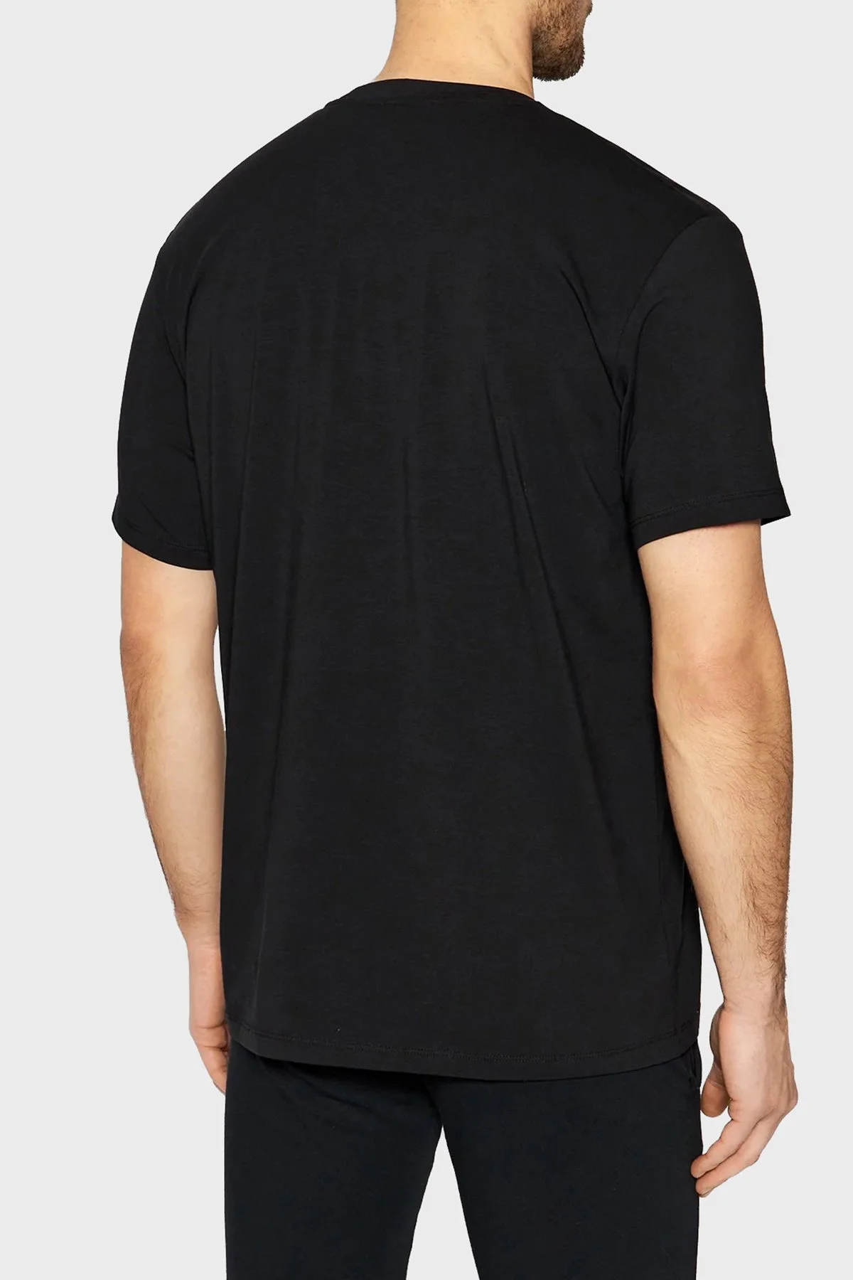 Paul & Shark Baskılı Bisiklet Yaka Organik Pamuklu Relaxed Fit Erkek T Shirt 22411075 011 SİYAH - 2