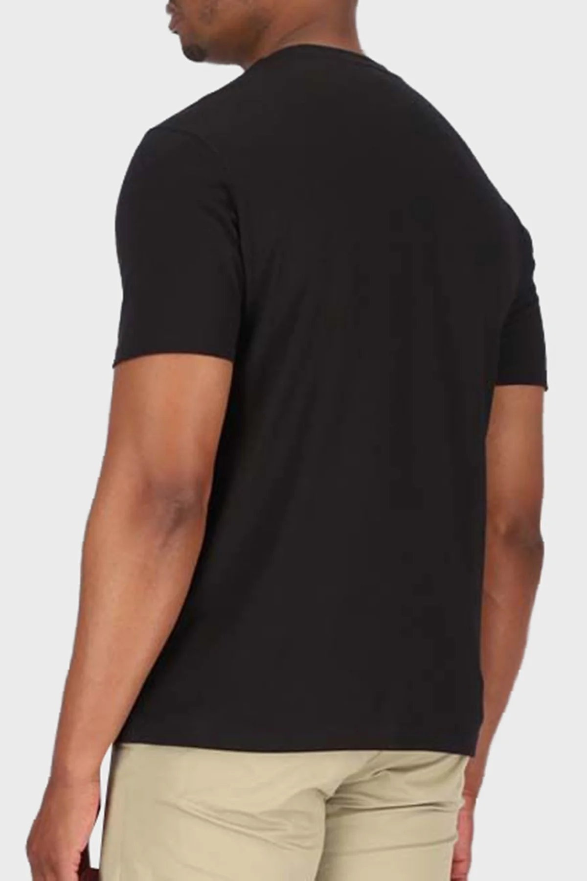 Paul & Shark Baskılı Bisiklet Yaka Pamuklu Regular Fit Erkek T Shirt 23411035 011 SİYAH - 3