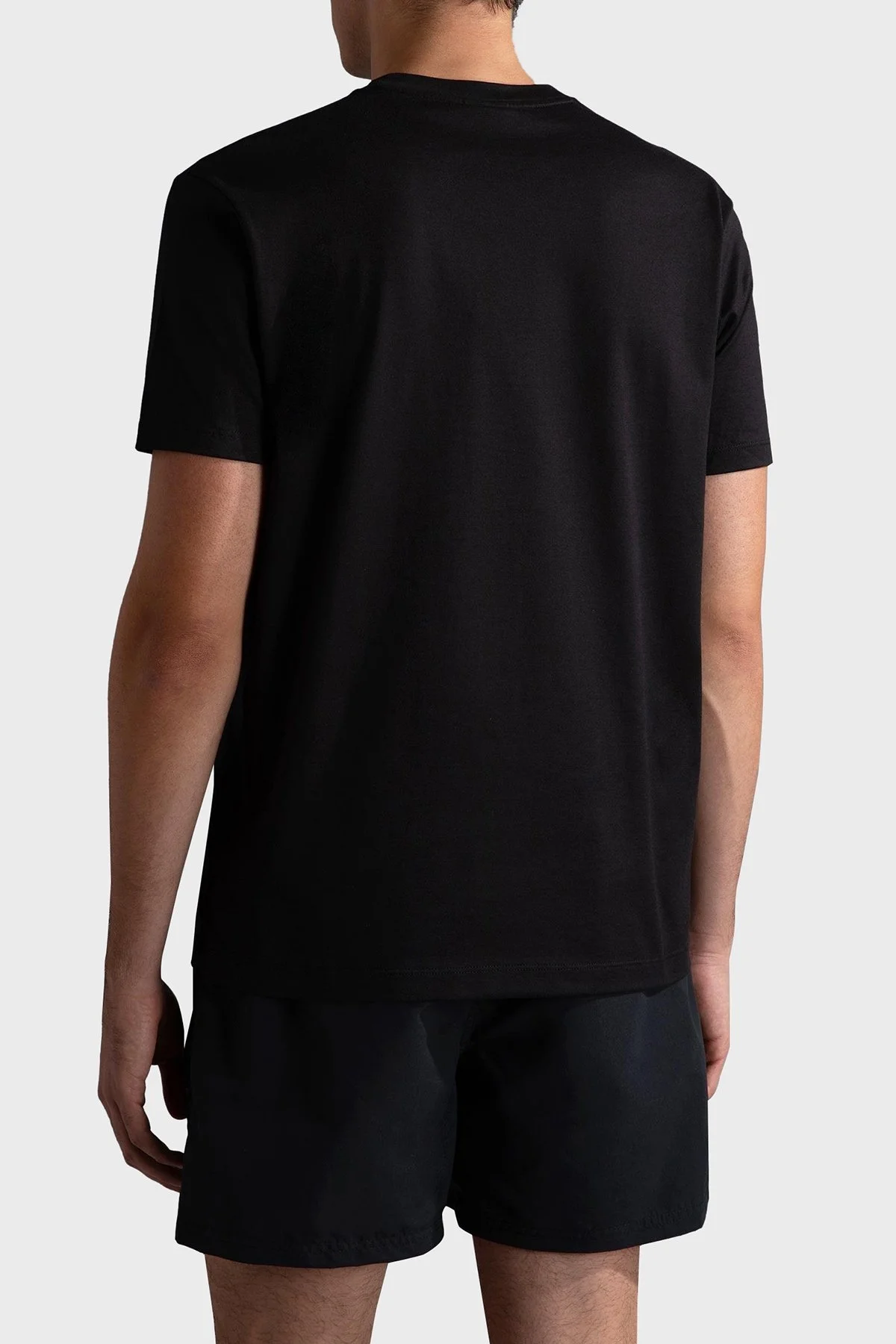 Paul & Shark Baskılı Pamuklu Regular Fit Bisiklet Yaka Erkek T Shirt 24411117 011 SİYAH - 3