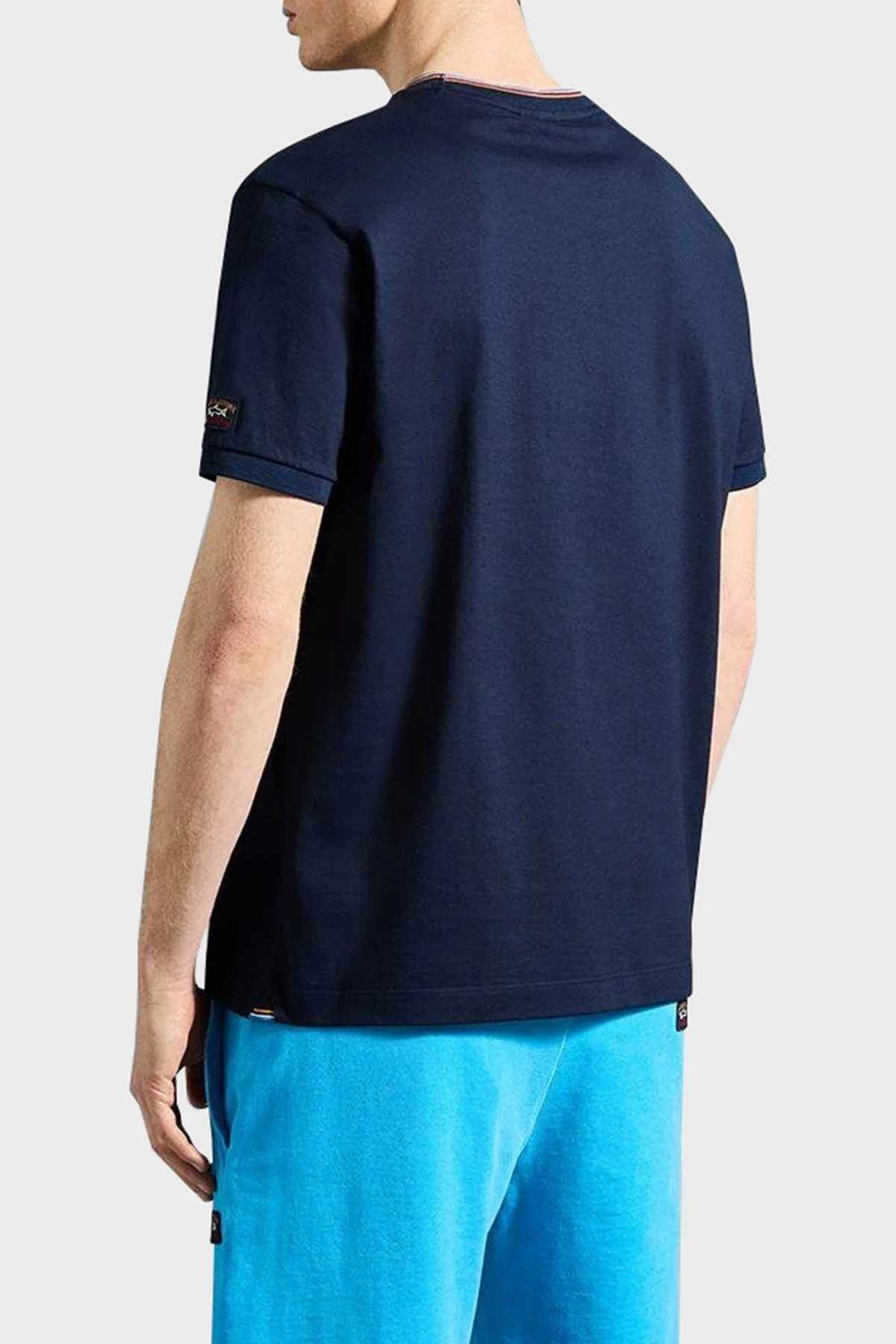 Paul & Shark Bisiklet Yaka % 100 Pamuk Regular Fit Erkek T Shirt 23411023 013 LACİVERT - 2