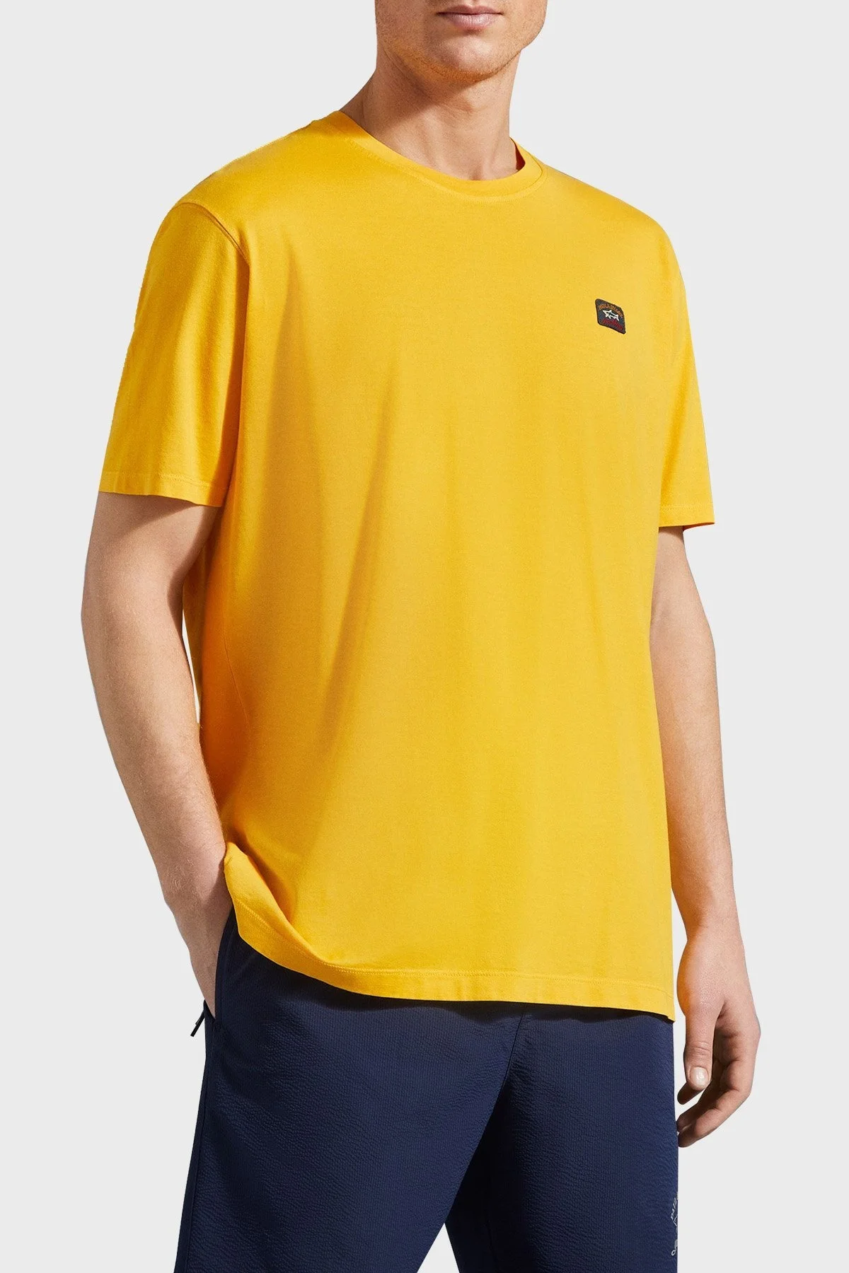 Paul & Shark Bisiklet Yaka % 100 Pamuk Regular Fit Erkek T Shirt 23411052 043 SARI - 6