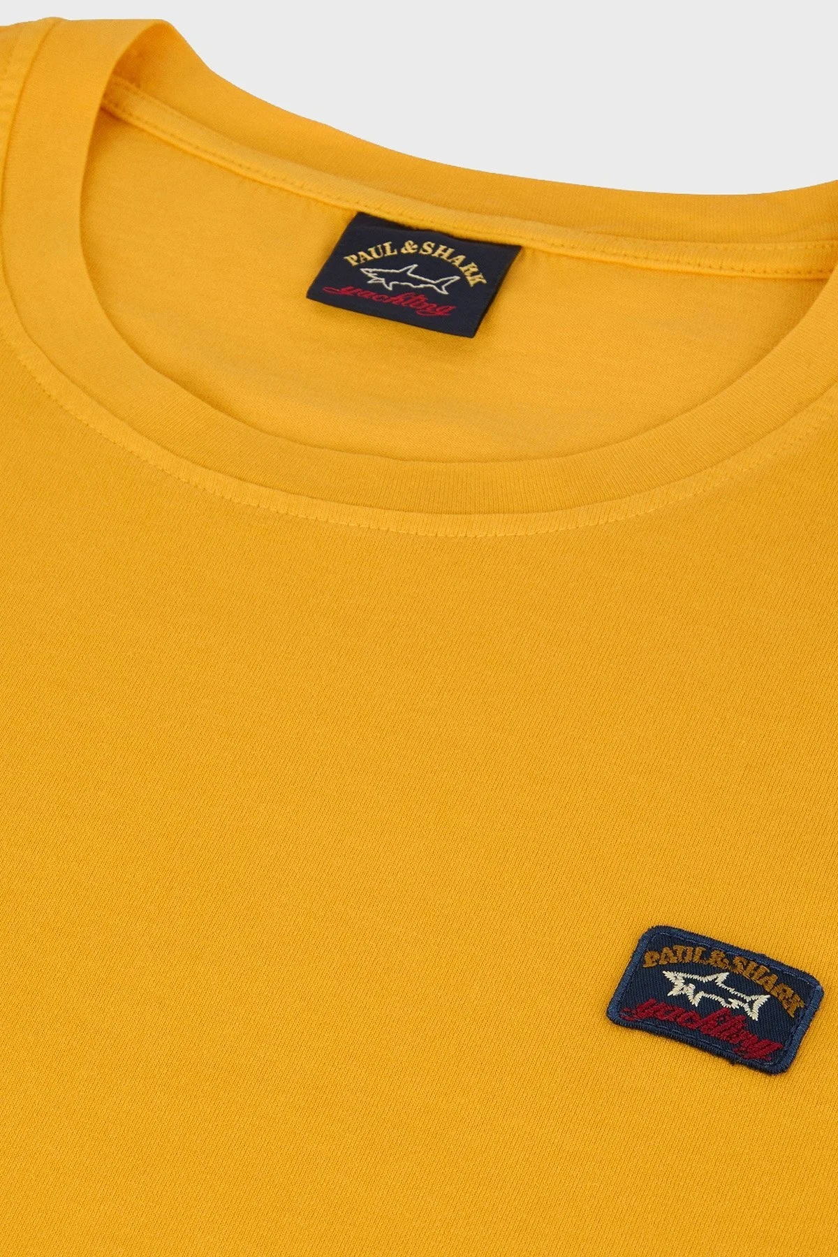 Paul & Shark Bisiklet Yaka % 100 Pamuk Regular Fit Erkek T Shirt 23411052 043 SARI - 9