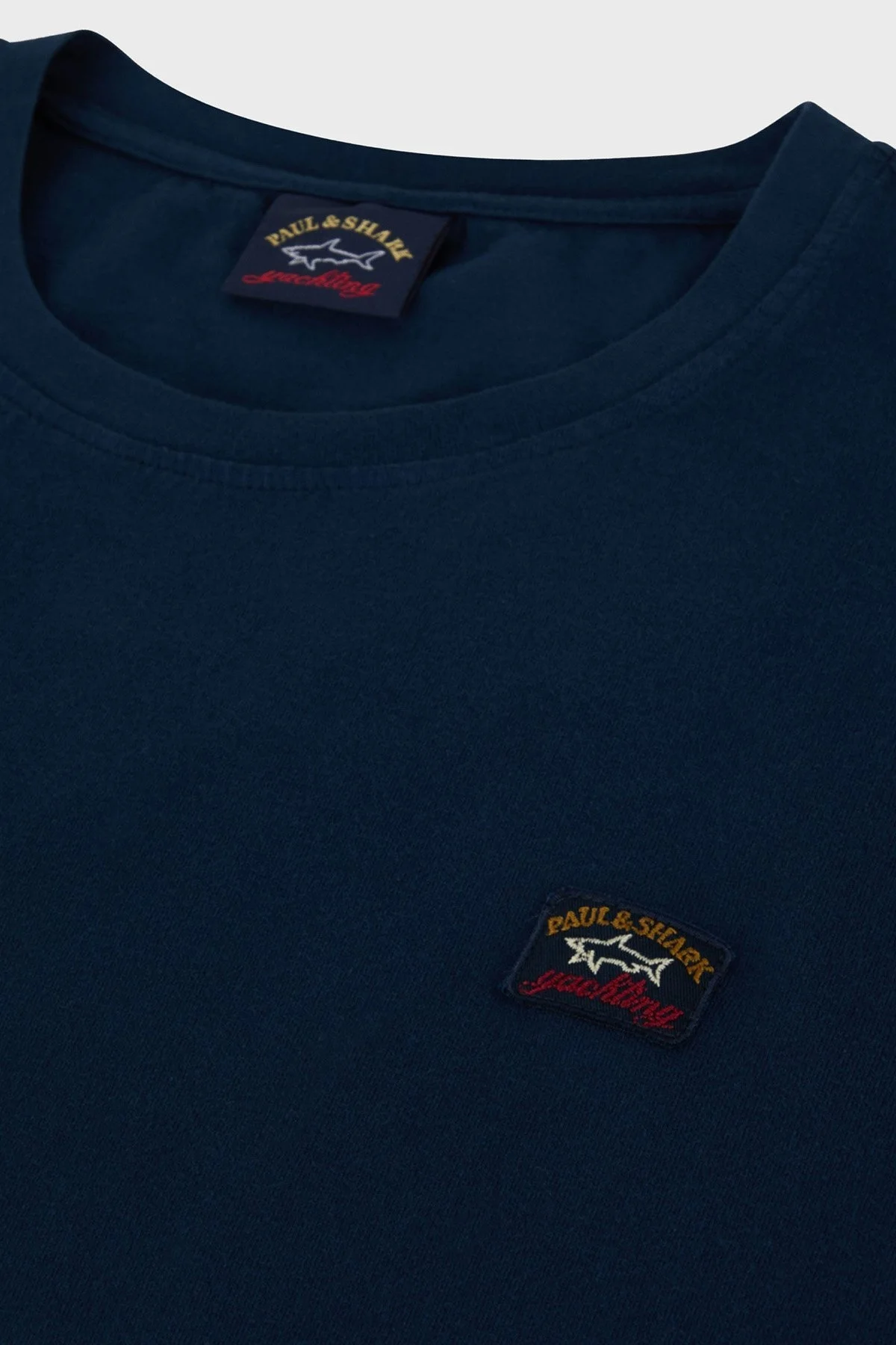 Paul & Shark Bisiklet Yaka % 100 Pamuk Regular Fit Erkek T Shirt 23411052 050 LACİVERT - 4