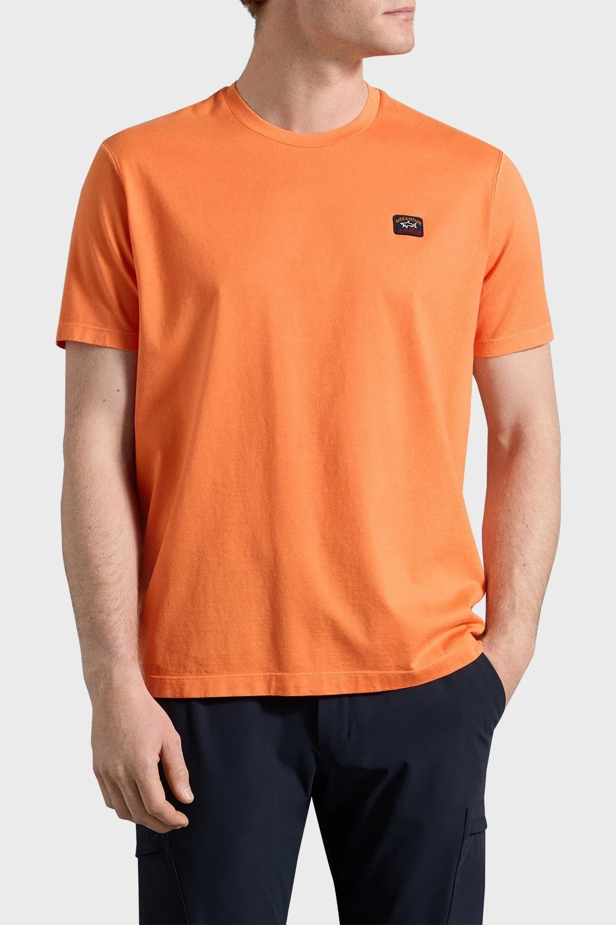 Paul & Shark Bisiklet Yaka % 100 Pamuk Regular Fit Erkek T Shirt 23411052 139 TURUNCU - 1