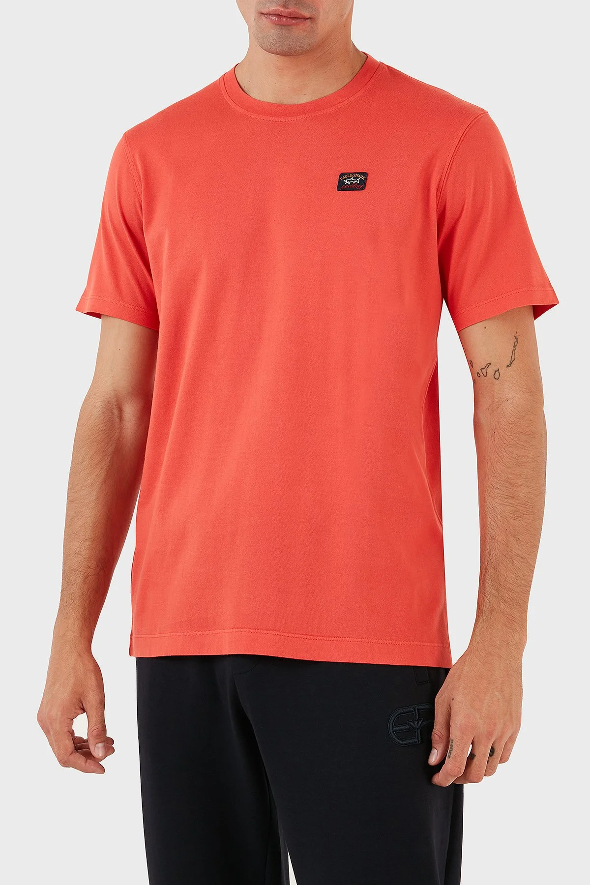 Paul & Shark Bisiklet Yaka % 100 Pamuk Regular Fit Erkek T Shirt 23411052 176 MERCAN - 1