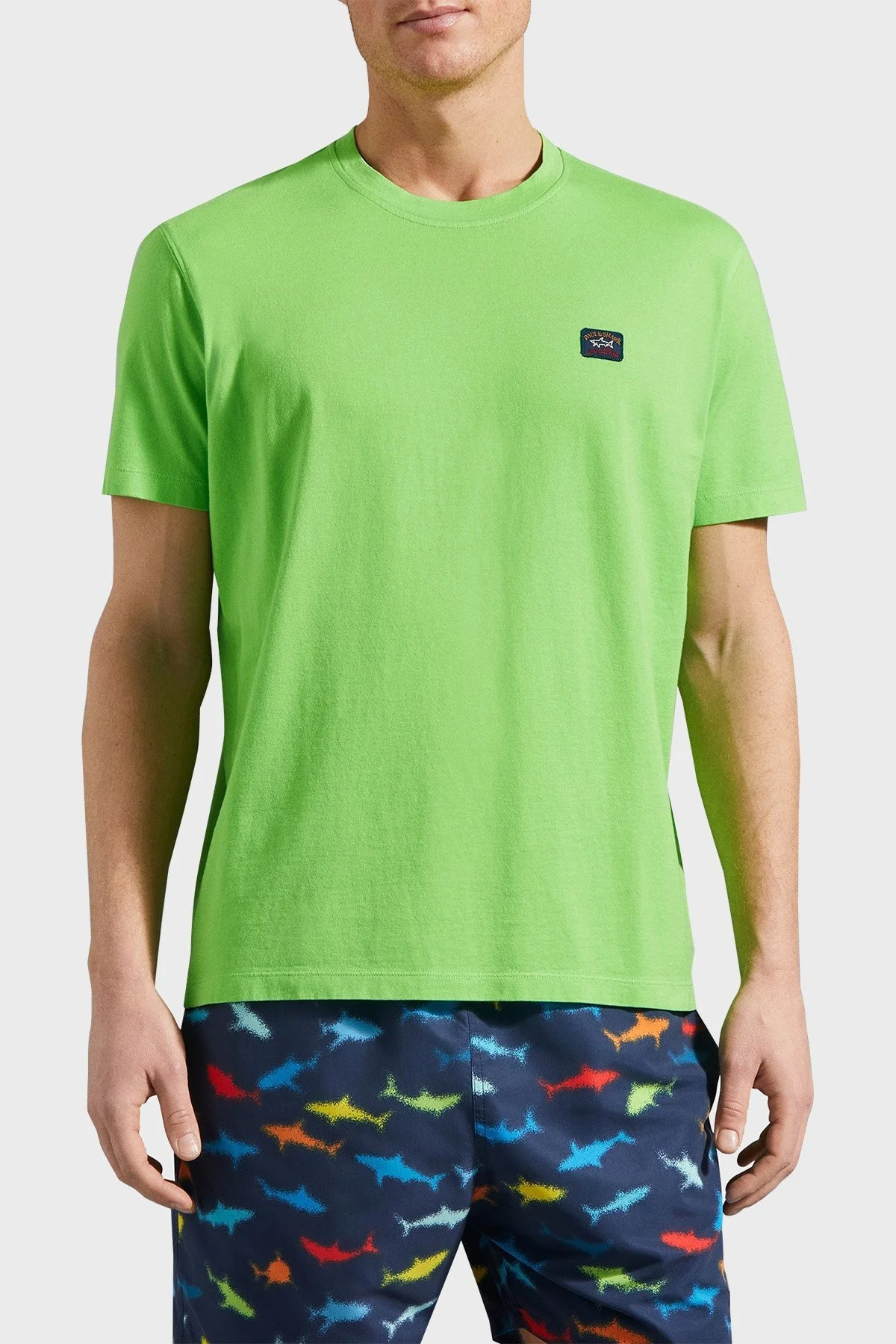 Paul & Shark Bisiklet Yaka % 100 Pamuk Regular Fit Erkek T Shirt 23411052 197 YEŞİL - 6