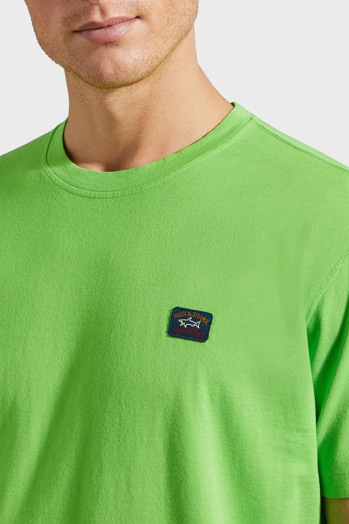 Paul & Shark Bisiklet Yaka % 100 Pamuk Regular Fit Erkek T Shirt 23411052 197 YEŞİL - 9