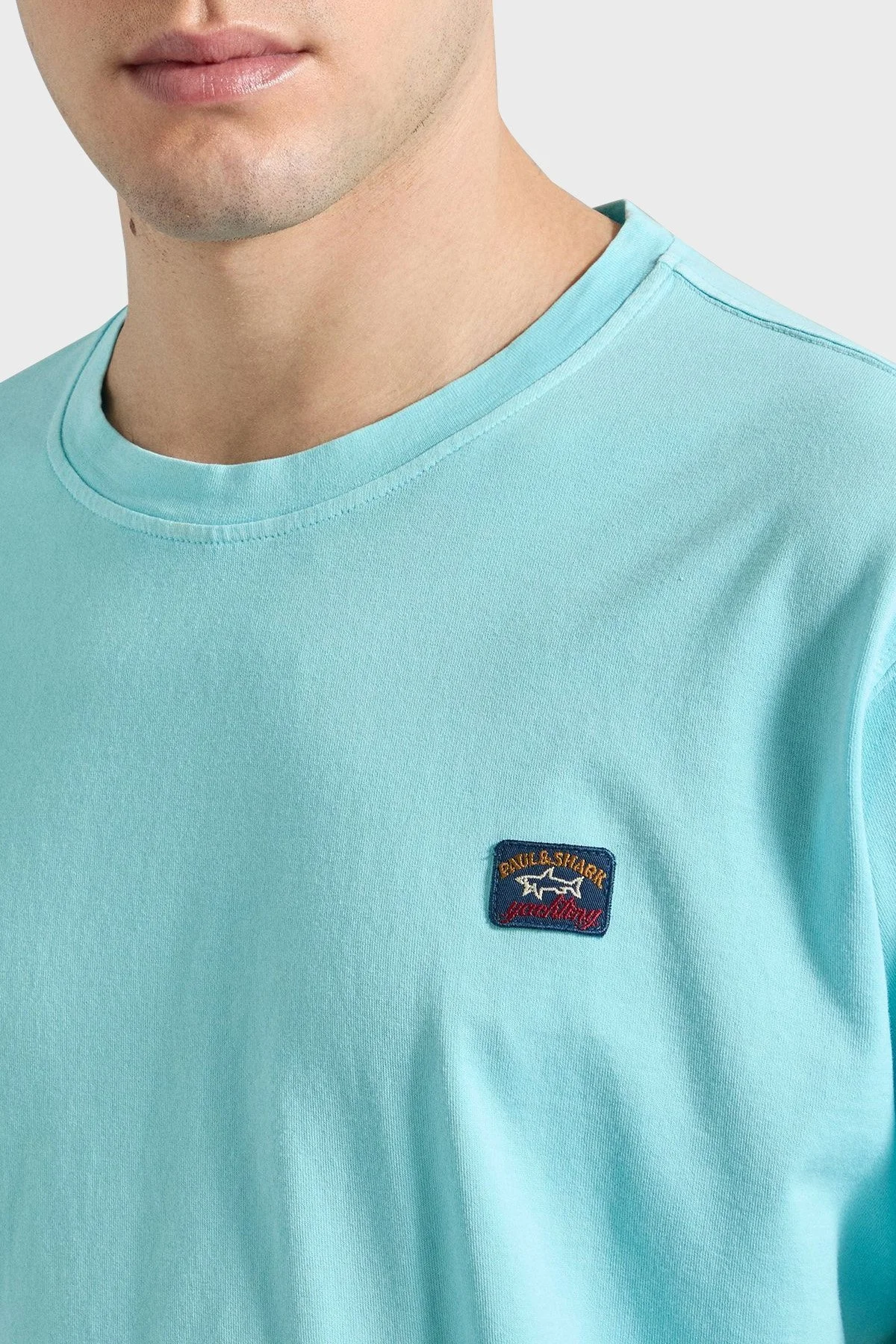 Paul & Shark Bisiklet Yaka % 100 Pamuk Regular Fit Erkek T Shirt 23411052 291 TURKUAZ - 10