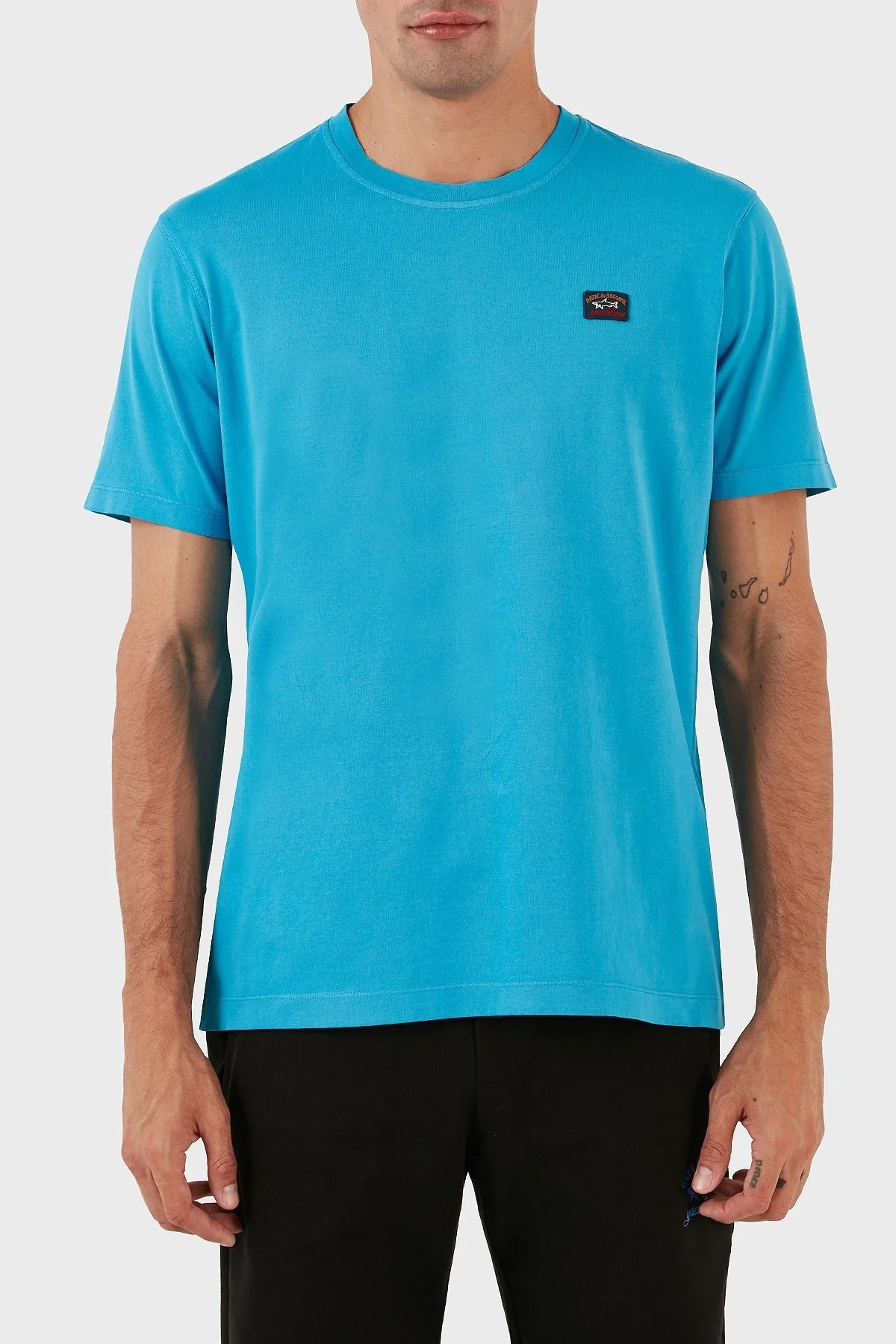 Paul & Shark Bisiklet Yaka % 100 Pamuk Regular Fit Erkek T Shirt 23411052 338 MAVİ - 7