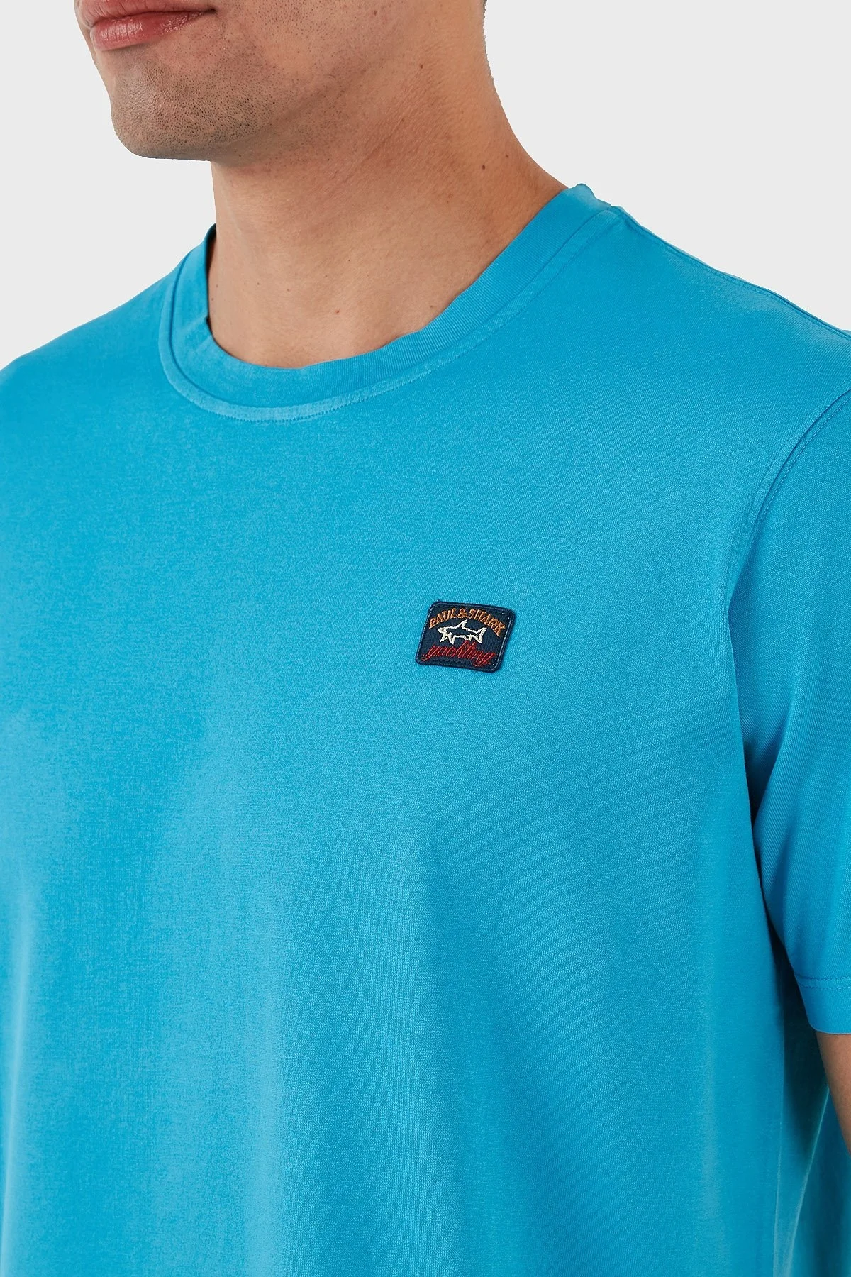 Paul & Shark Bisiklet Yaka % 100 Pamuk Regular Fit Erkek T Shirt 23411052 338 MAVİ - 11