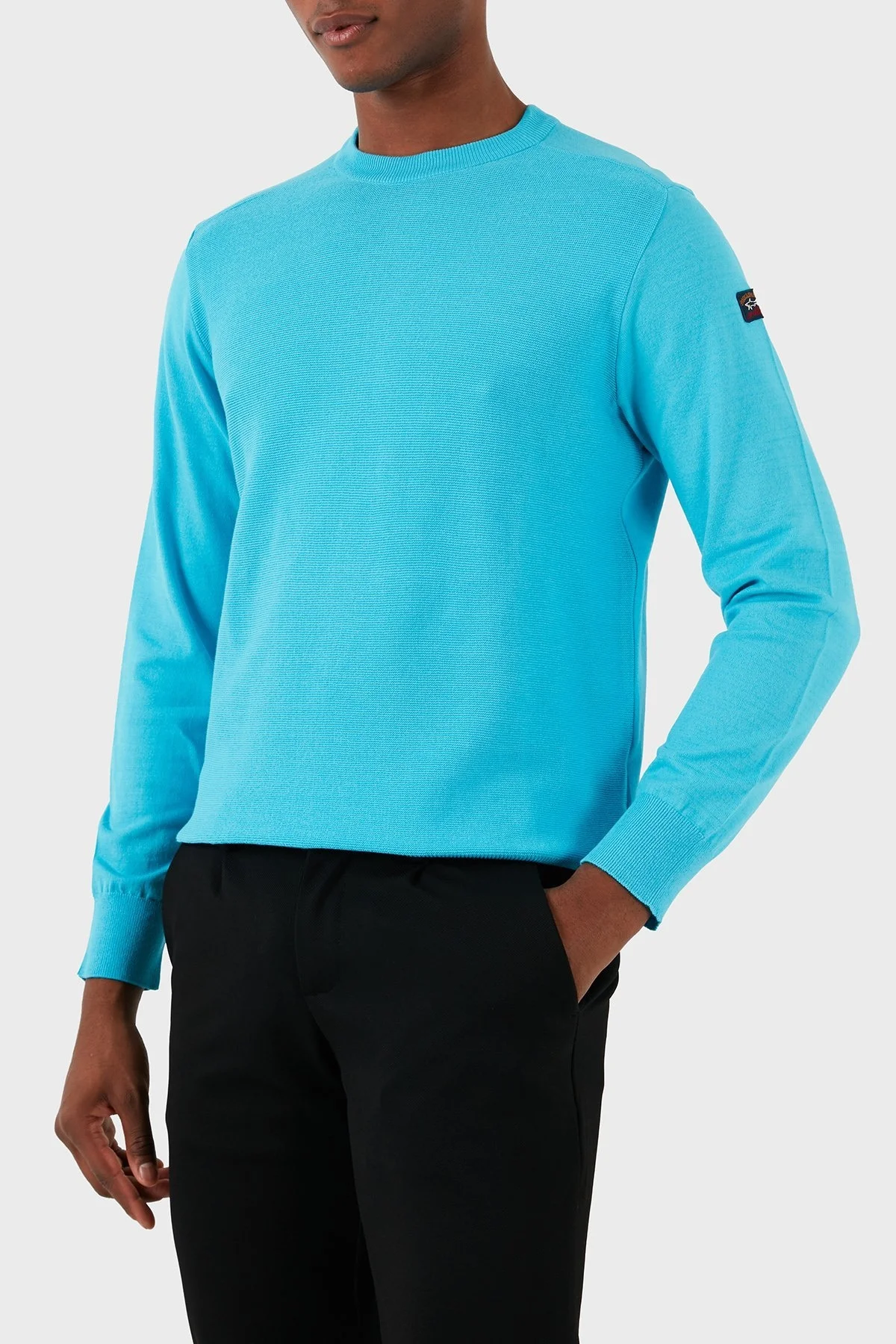 Paul & Shark Bisiklet Yaka Pamuklu Triko Erkek Kazak 23411537 750 TURKUAZ - 10