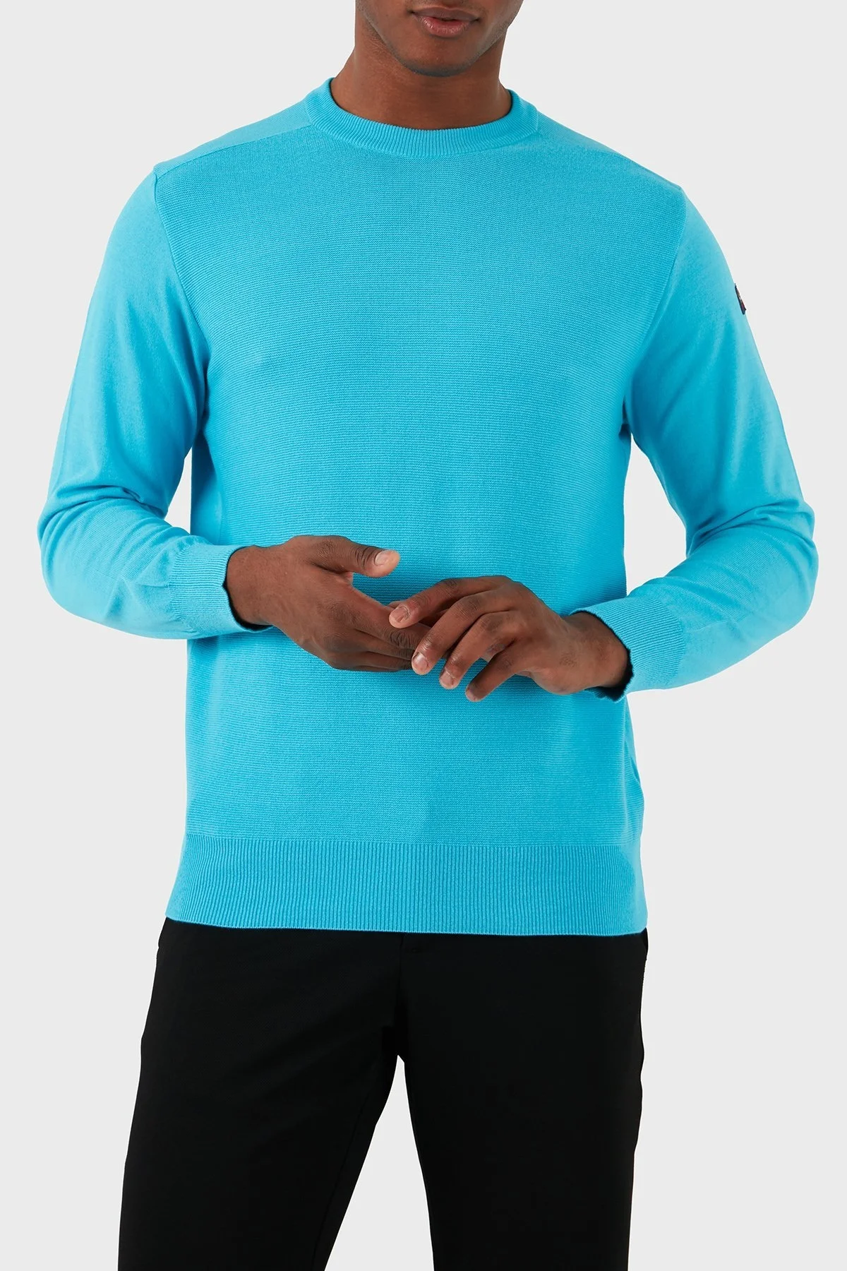 Paul & Shark Bisiklet Yaka Pamuklu Triko Erkek Kazak 23411537 750 TURKUAZ - 11