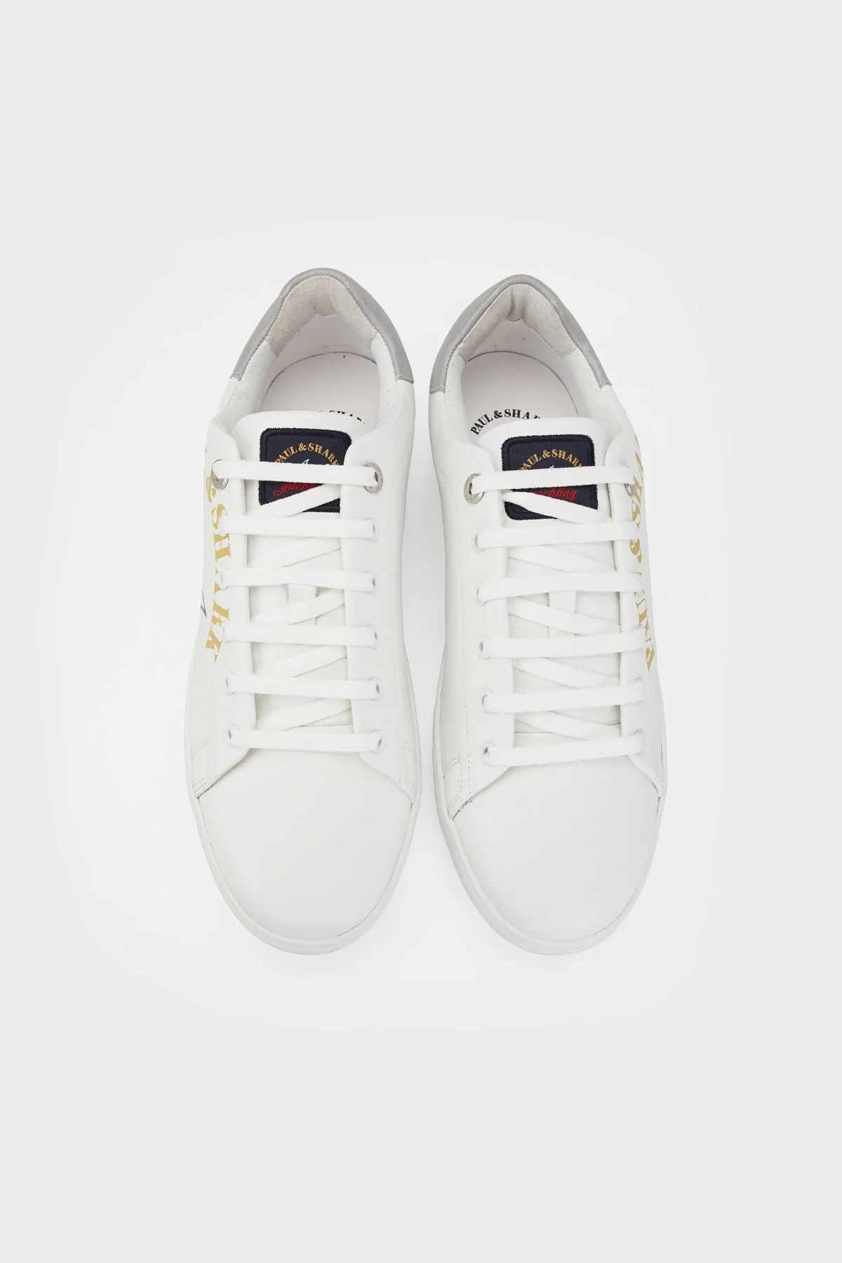 Paul & Shark Deri Sneaker Erkek Ayakkabı 22418004 100 BEYAZ - 10