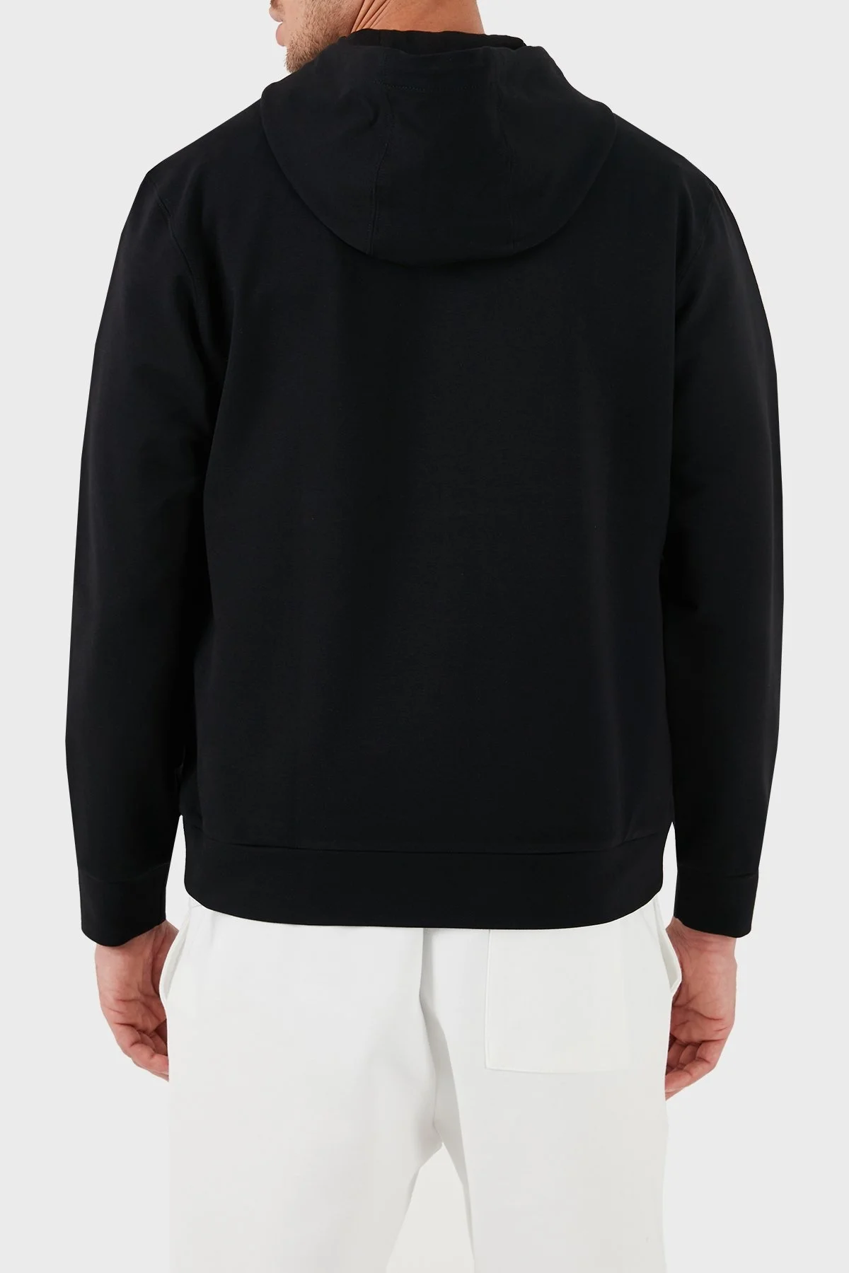 Paul & Shark Fermuarlı Kapüşonlu % 100 Pamuk Regular Fit Erkek Sweat 12311903 011 SİYAH - 2