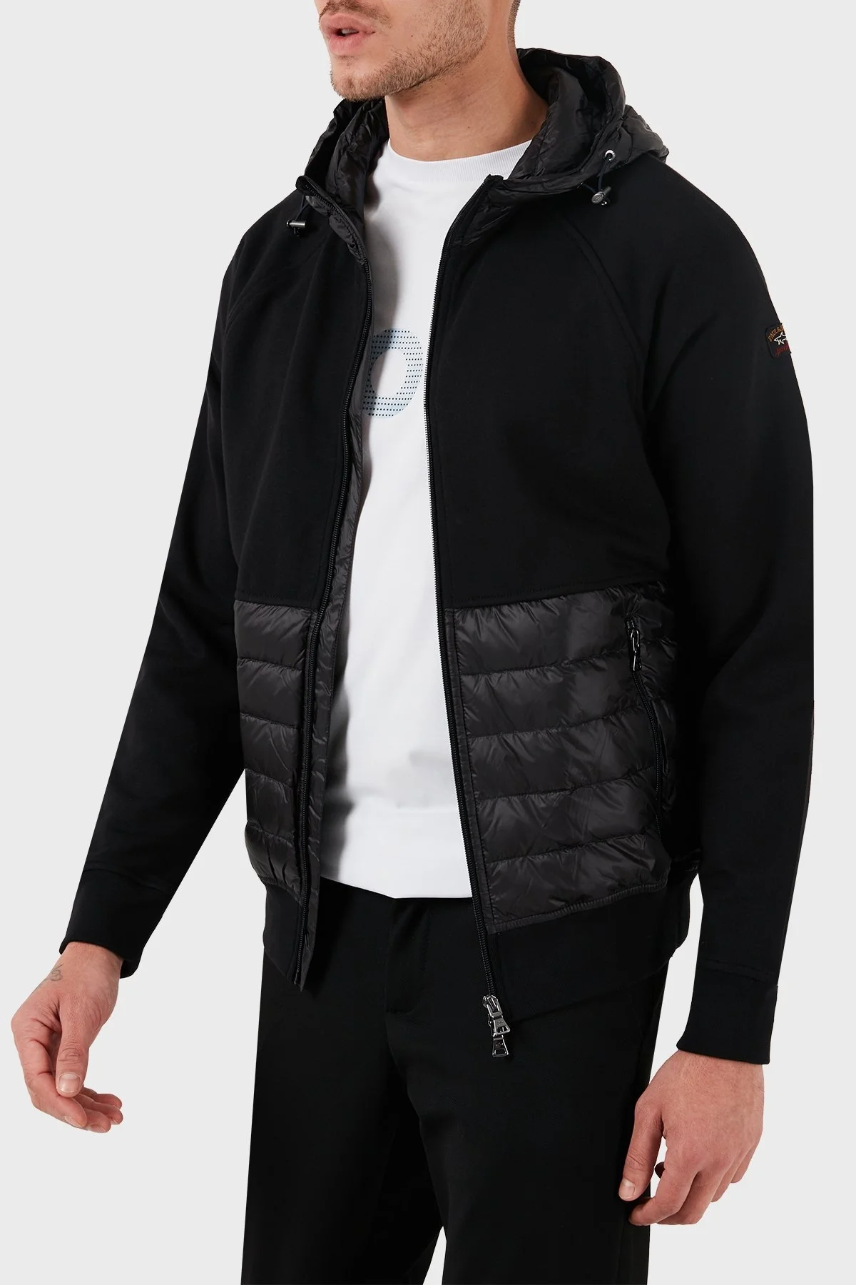 Paul & Shark Kapüşonlu Fermuarlı Regular Fit Pamuklu Erkek Sweat 13311833 011 SİYAH - 3